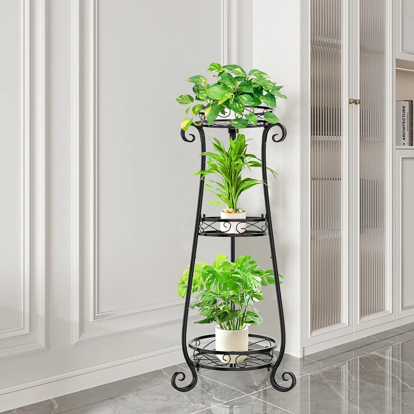 Corner Plant Stand for Home and Garden