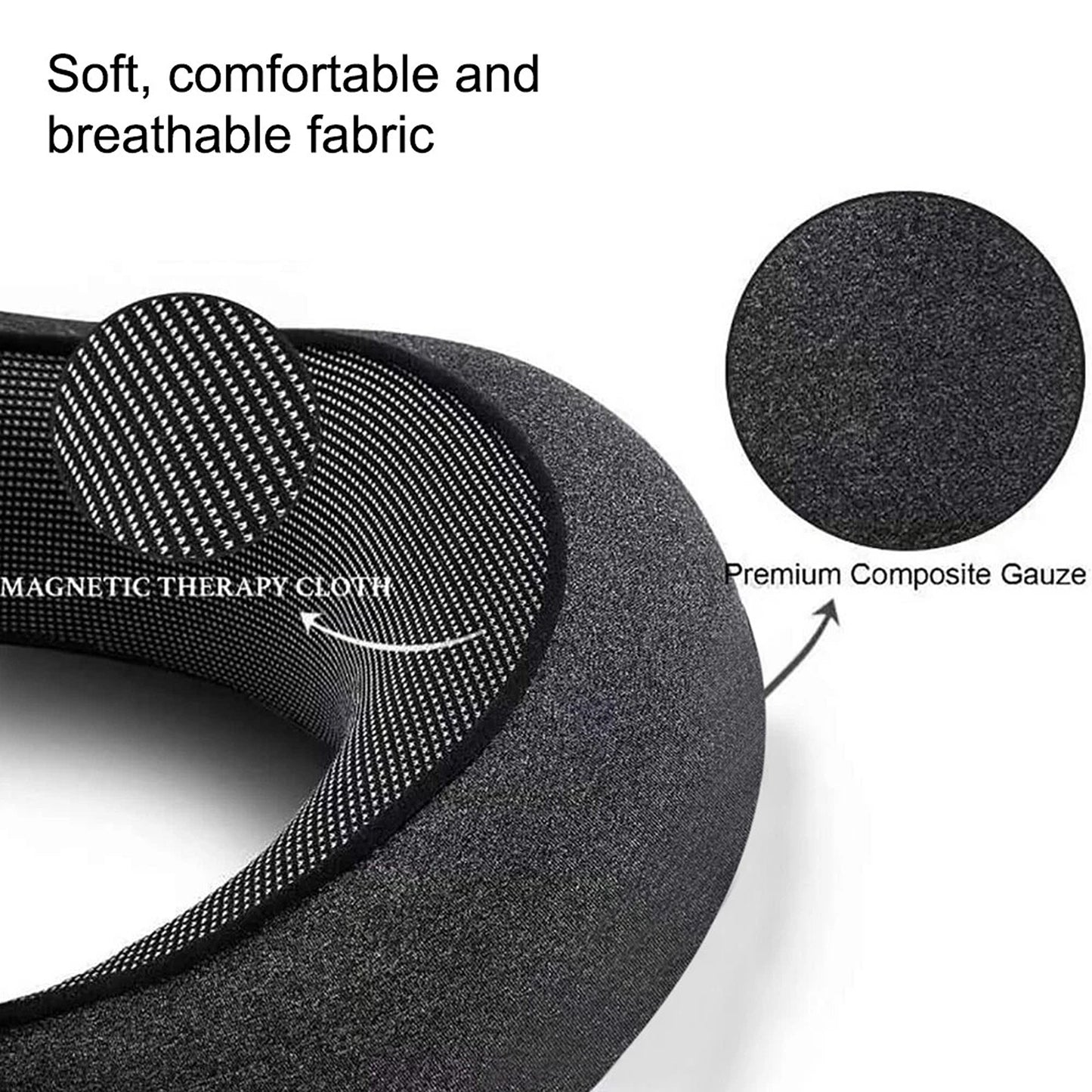 Travel Neck Pillow Memory Foam Portable Soft U Shaped Neck Head Support