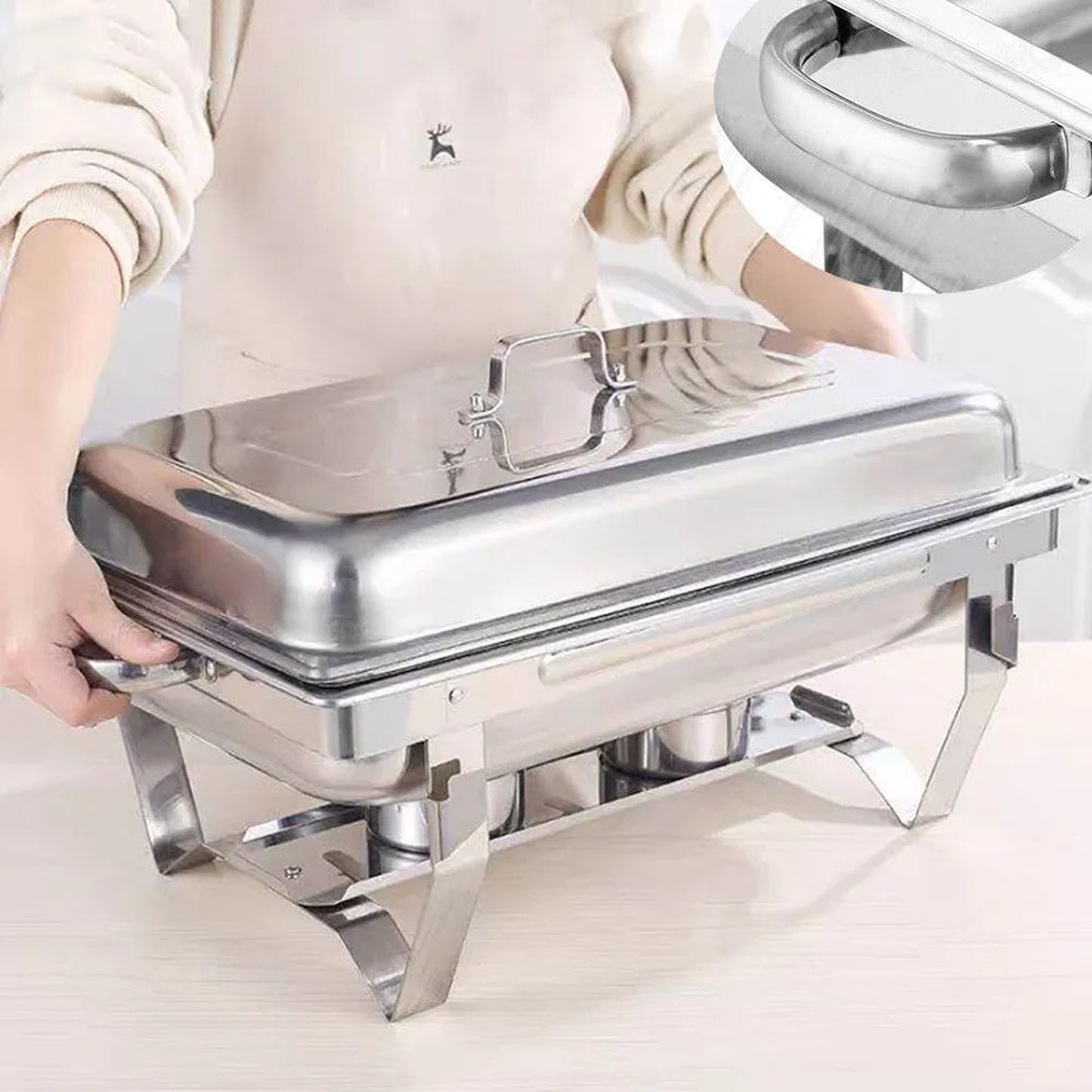 Stainless Steel Chafing Dish Buffet Food Warmer Pan