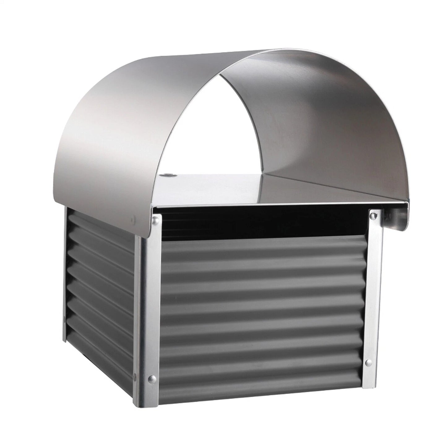 Weatherproof Post Mount Mailbox with Lock and Newspaper Holder