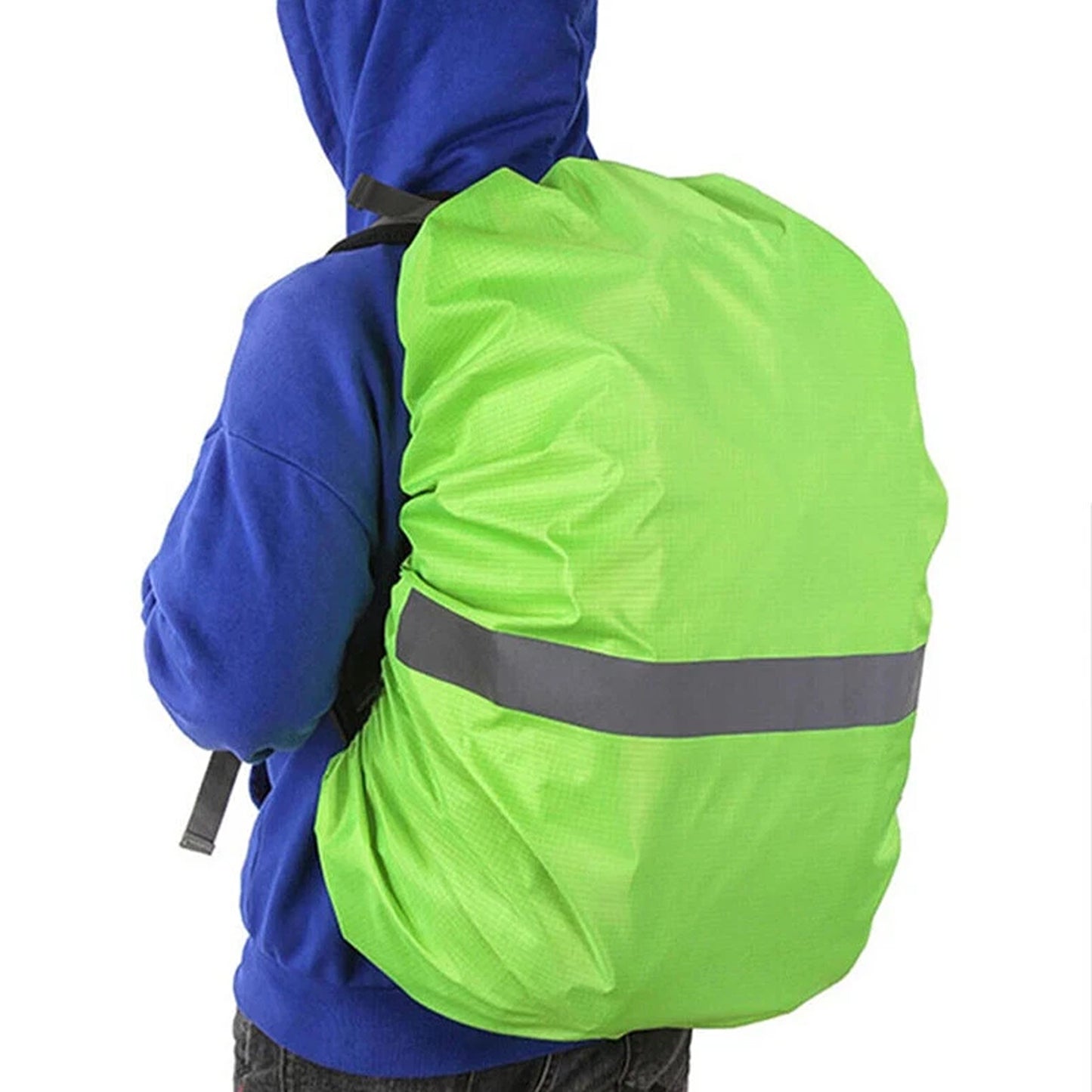 Lightweight Foldable Travel Backpack with Rain Cover for Outdoor Use - Green