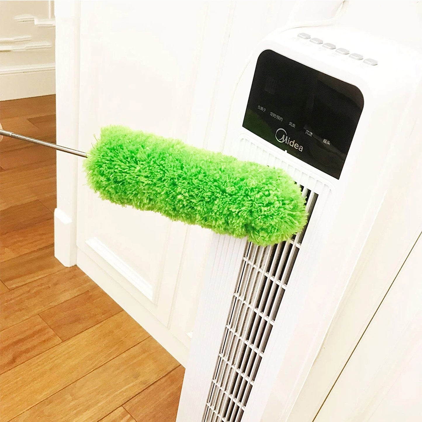 Hot Pink Adjustable Microfiber Dust Brush Telescopic Duster For Home And Car