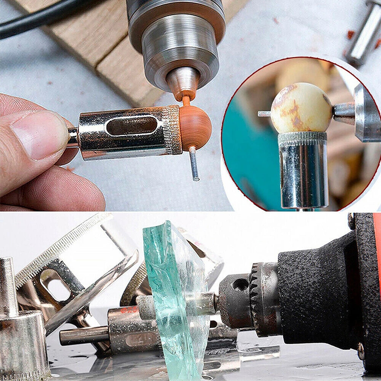 Diamond Hole Saw Drill Bit Set 3mm to 13mm 10 Pieces