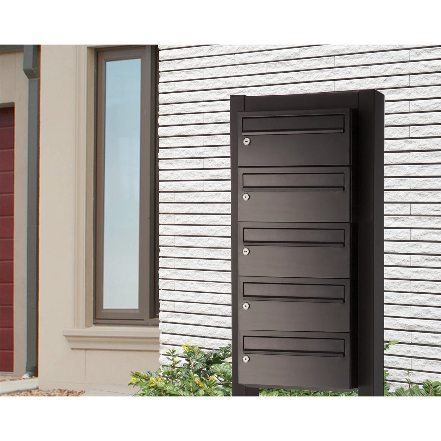 Multi Unit Lockable Letterbox Rust Resistant Fits A4 Mail and Documents