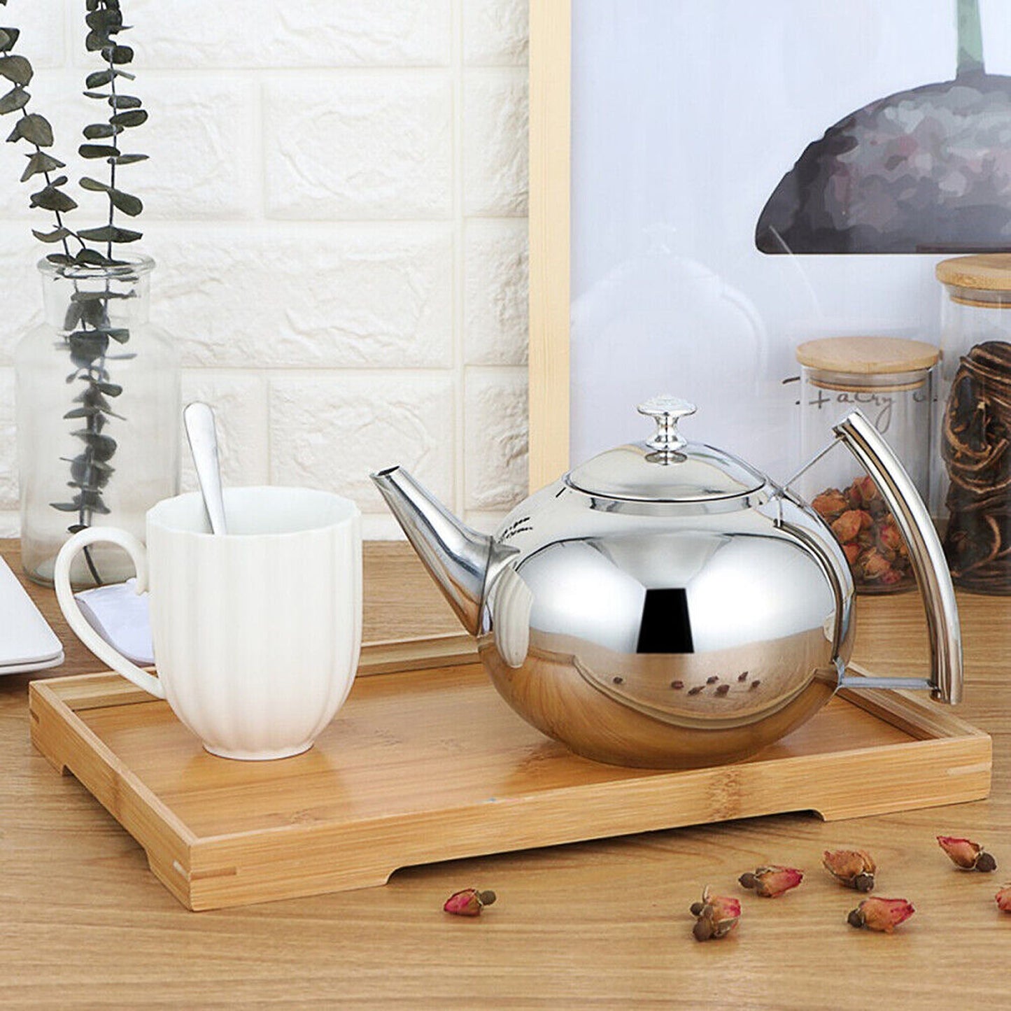 2L Tea Kettle With Infuser Stainless Steel