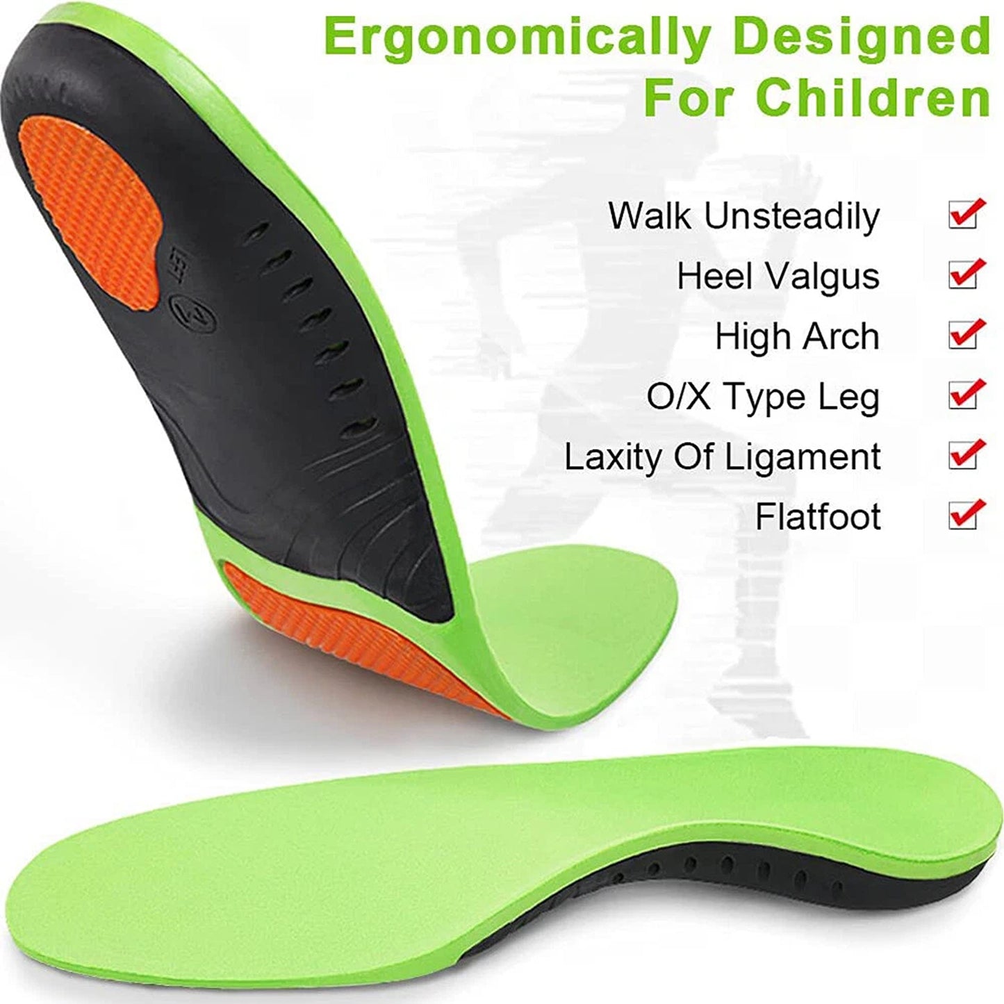 Plantar Fasciitis Insoles High Arch Support Foot Pads