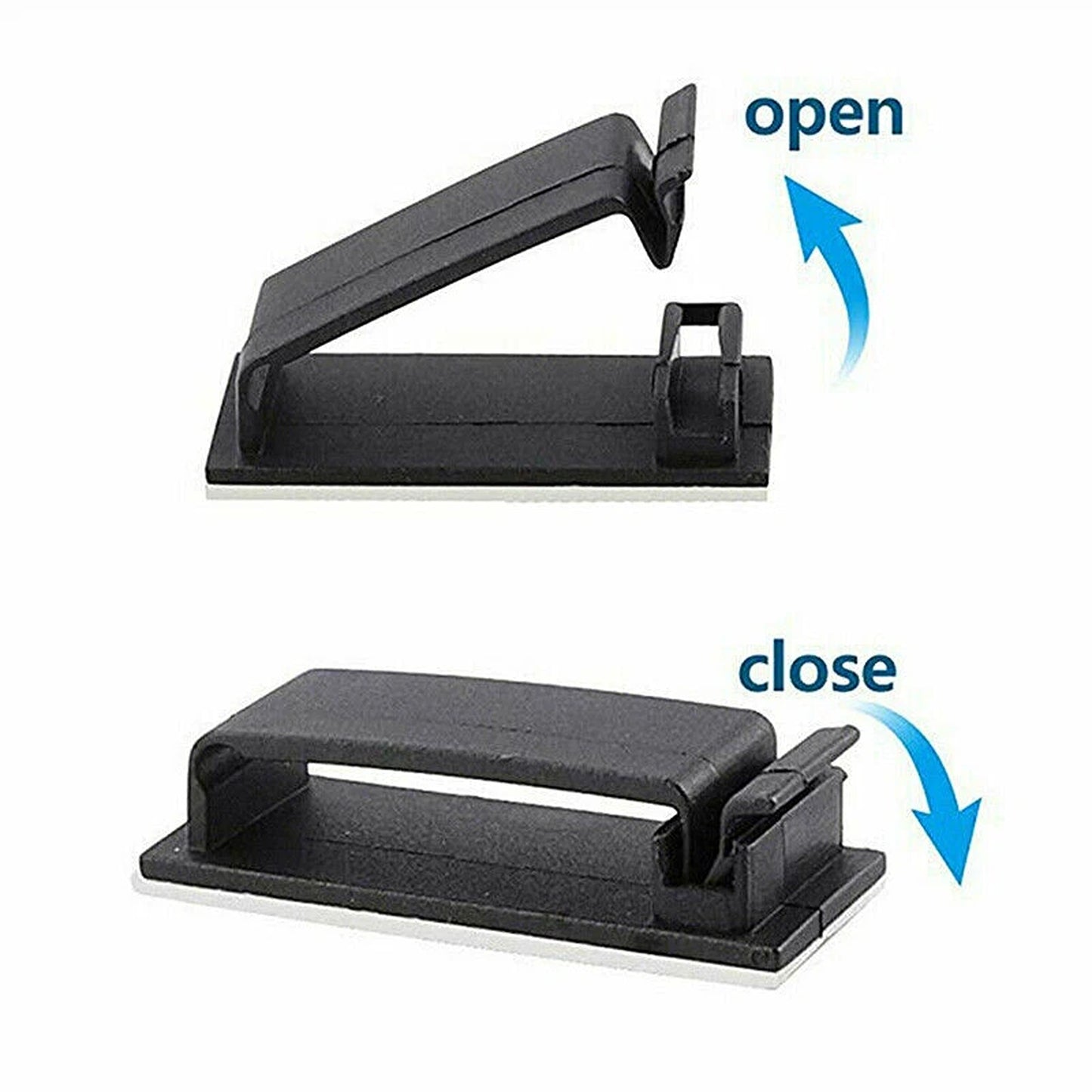 Adhesive Cable Clips Wire Management Holder Cord Organizer 20pcs