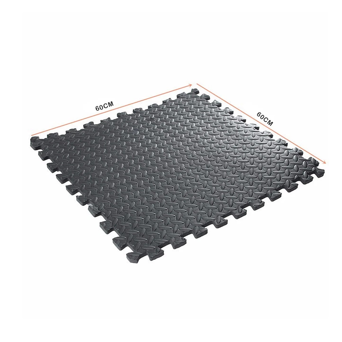 EVA Foam Interlocking Gym Floor Mats 60x60cm Heavy Duty 12pcs