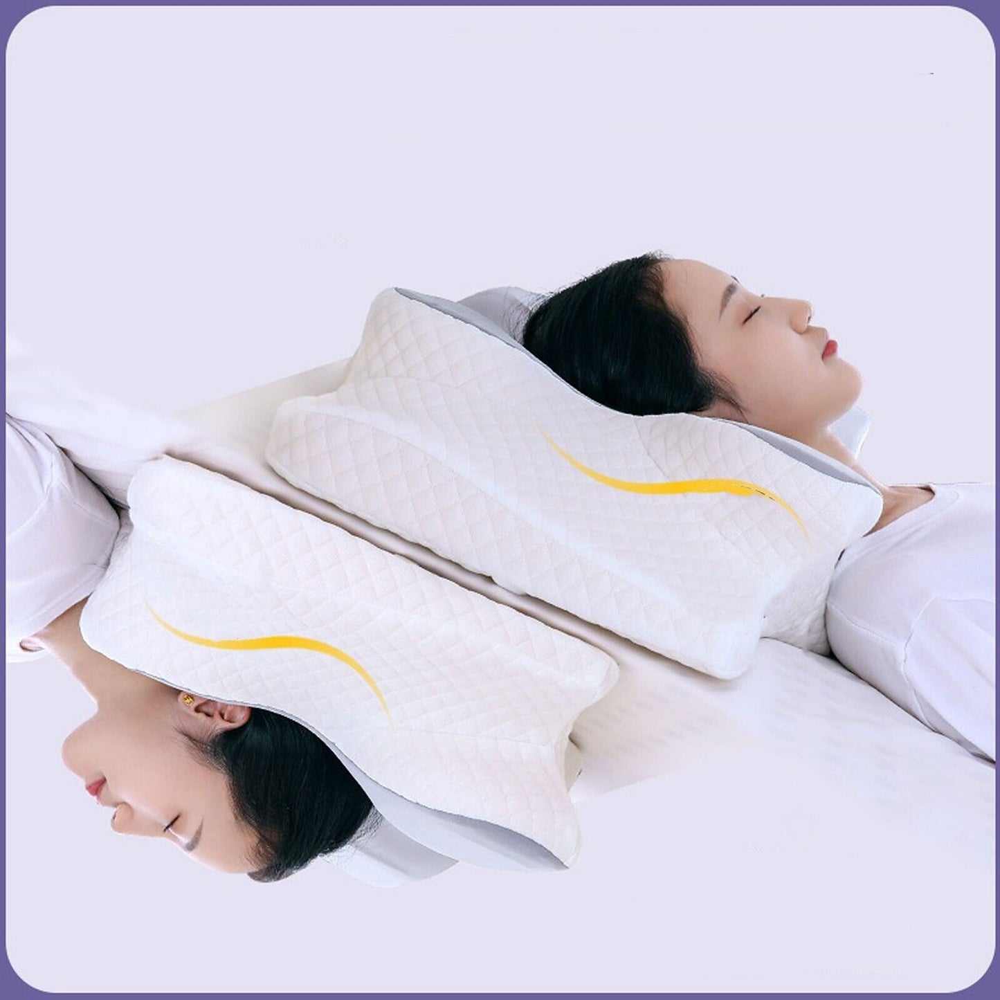 Ergonomic Neck Pillow Memory Foam Orthopedic Pain Relief
