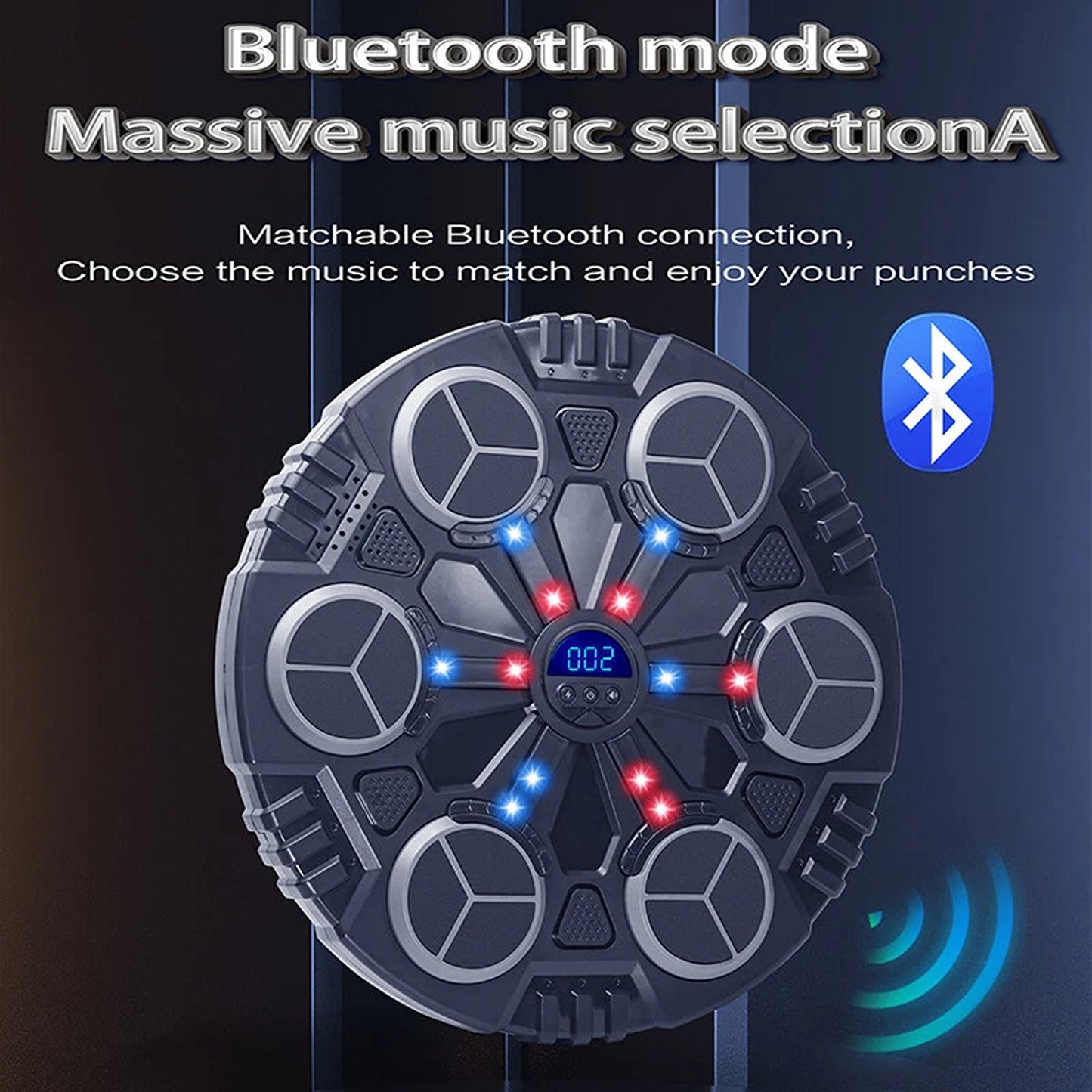 Smart Boxing Machine with Bluetooth and LED for Home Training