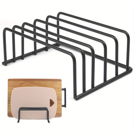 Cutting Board Holder Rack With 5 Slots Kitchen Storage Organizer