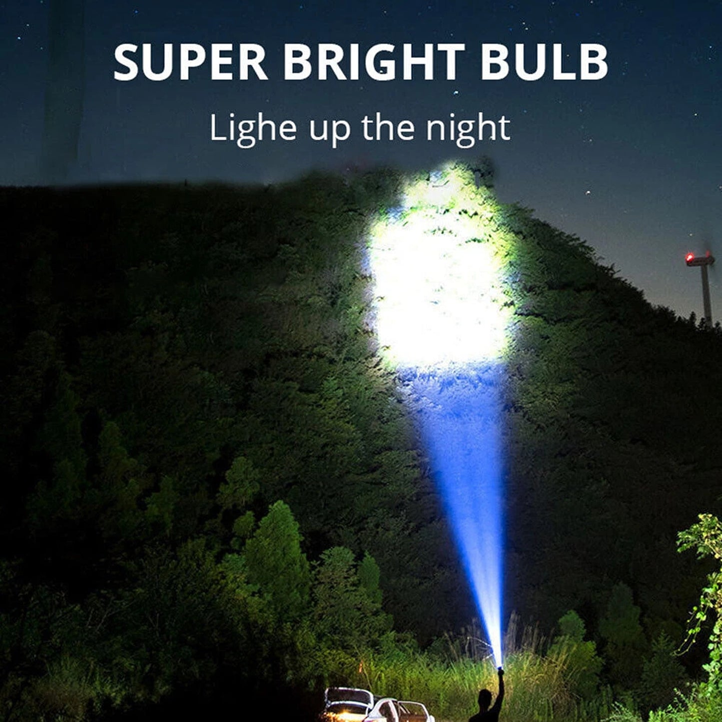 Tactical LED Flashlight USB Rechargeable Super Bright