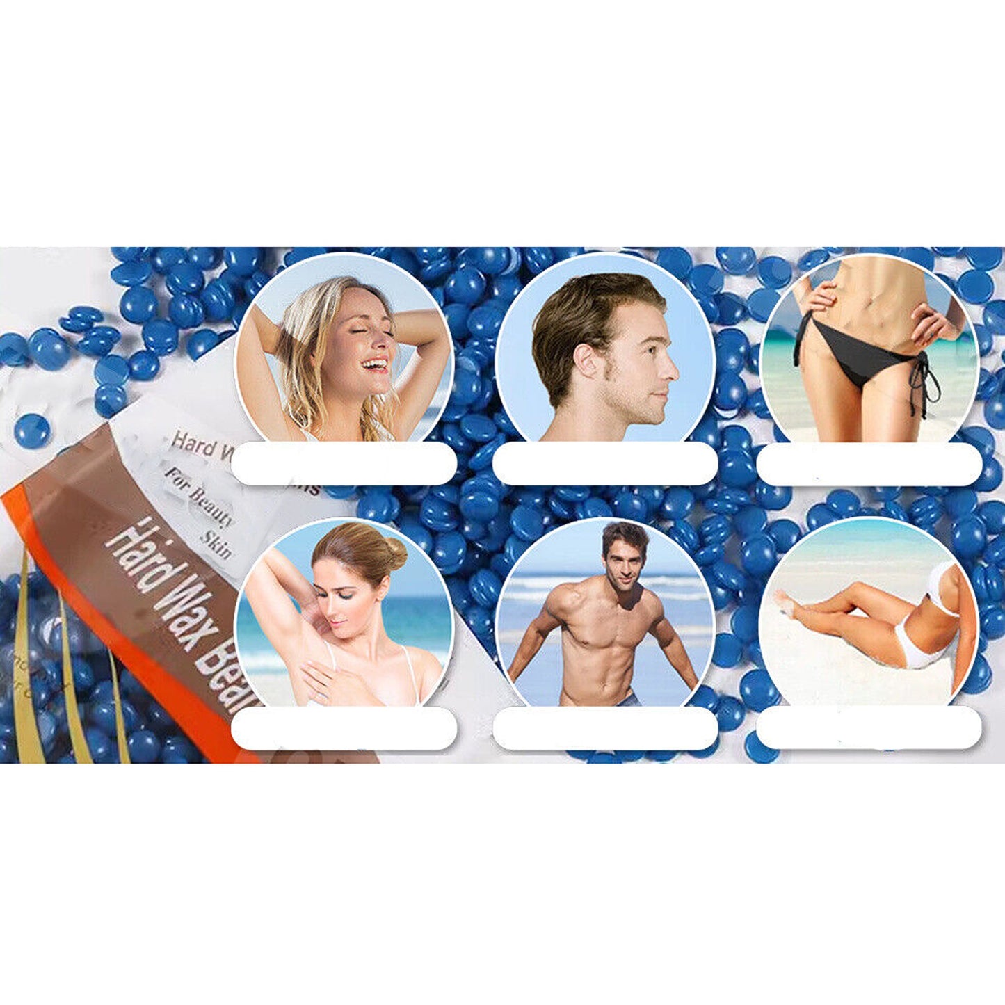 Hair Removal Wax Warmer Kit LED Paraffin Heater for Home & Salon Use