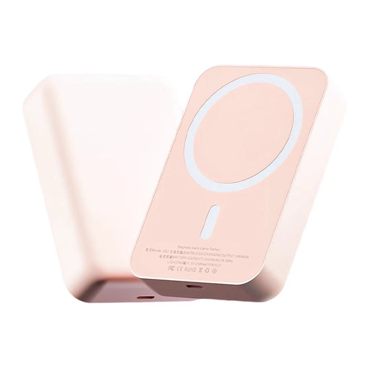 MagSafe Wireless Power Bank for iPhone 13 14 15 Portable Charger - Pink