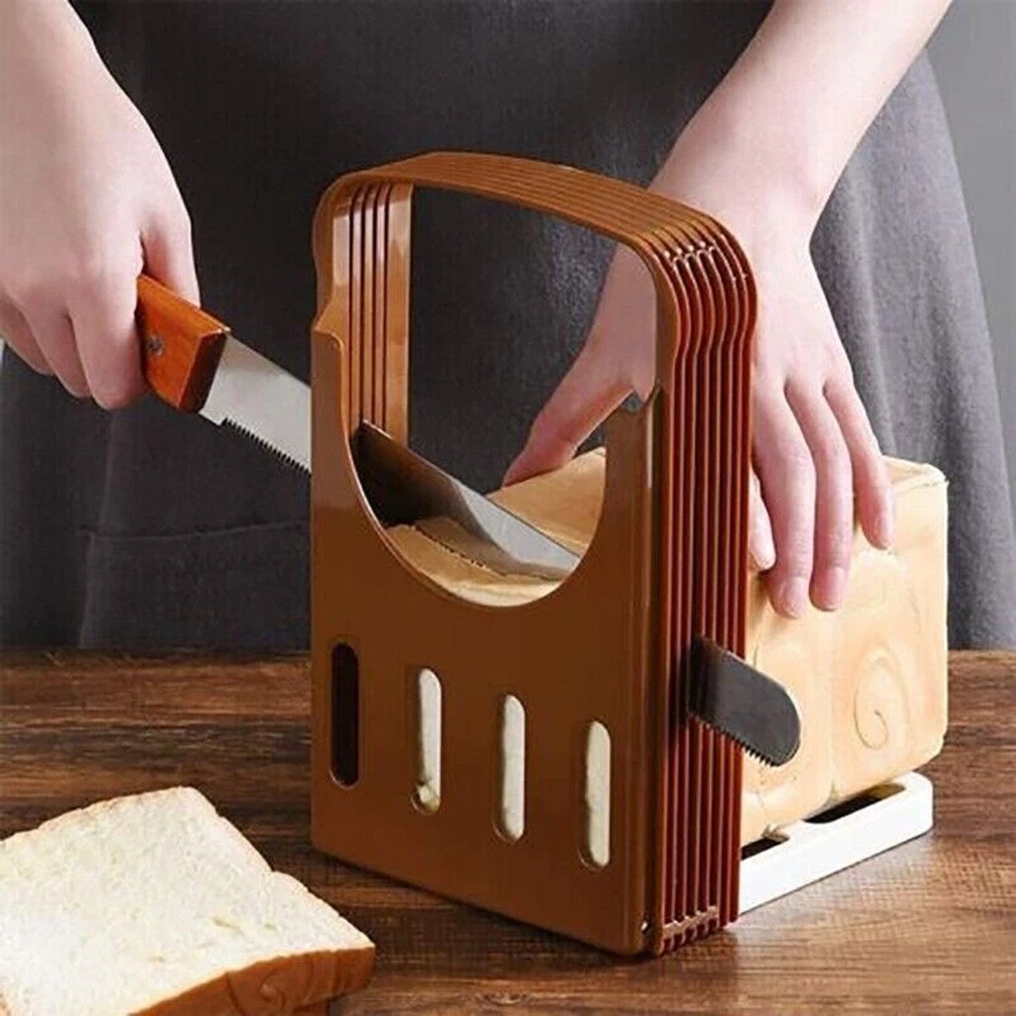 Bread Cutter Slicing Guide Loaf and Toast Cutting Kitchen Tool