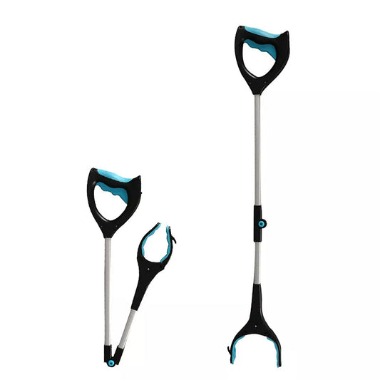 Foldable Extendable Grabber Reacher Stick with LED Light