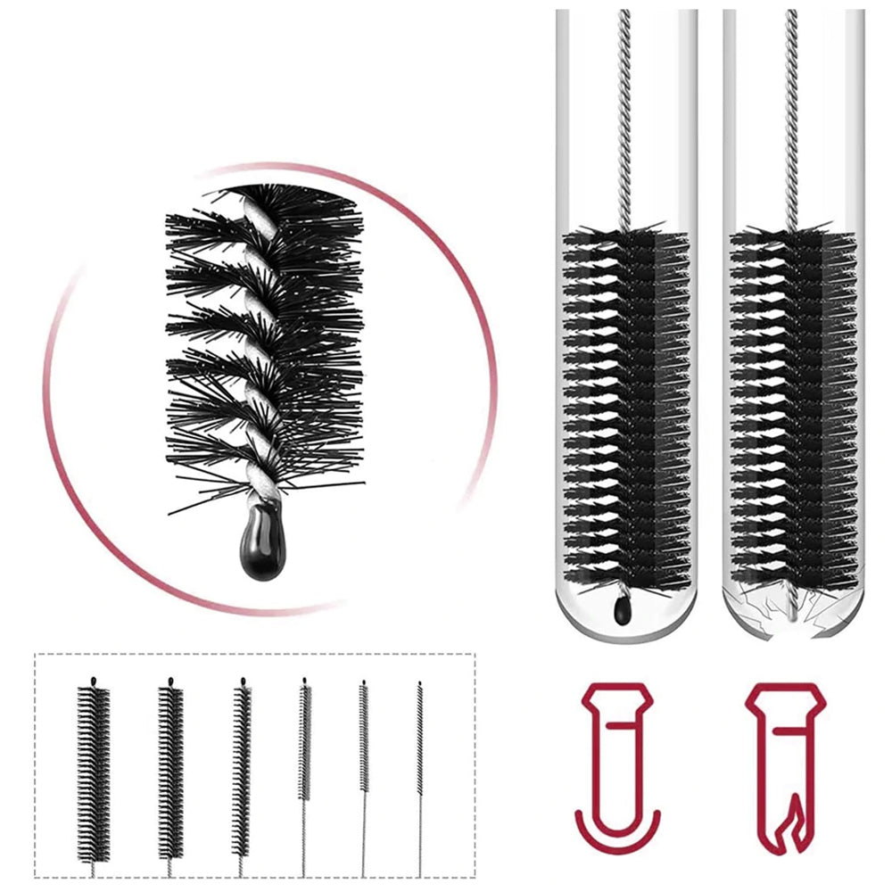 2 Set Nylon Straw Brush Cleaner