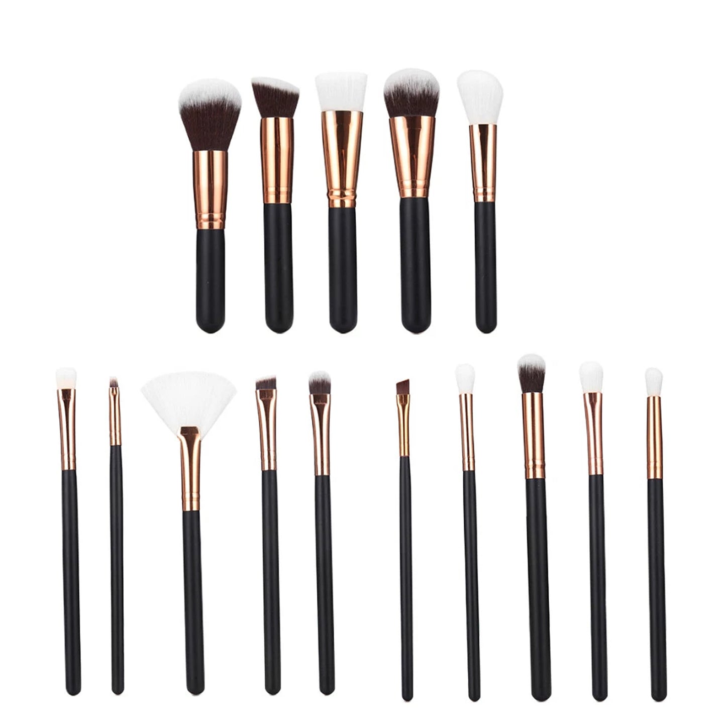 15 Piece Beauty Brush Set for Everyday Makeup Application