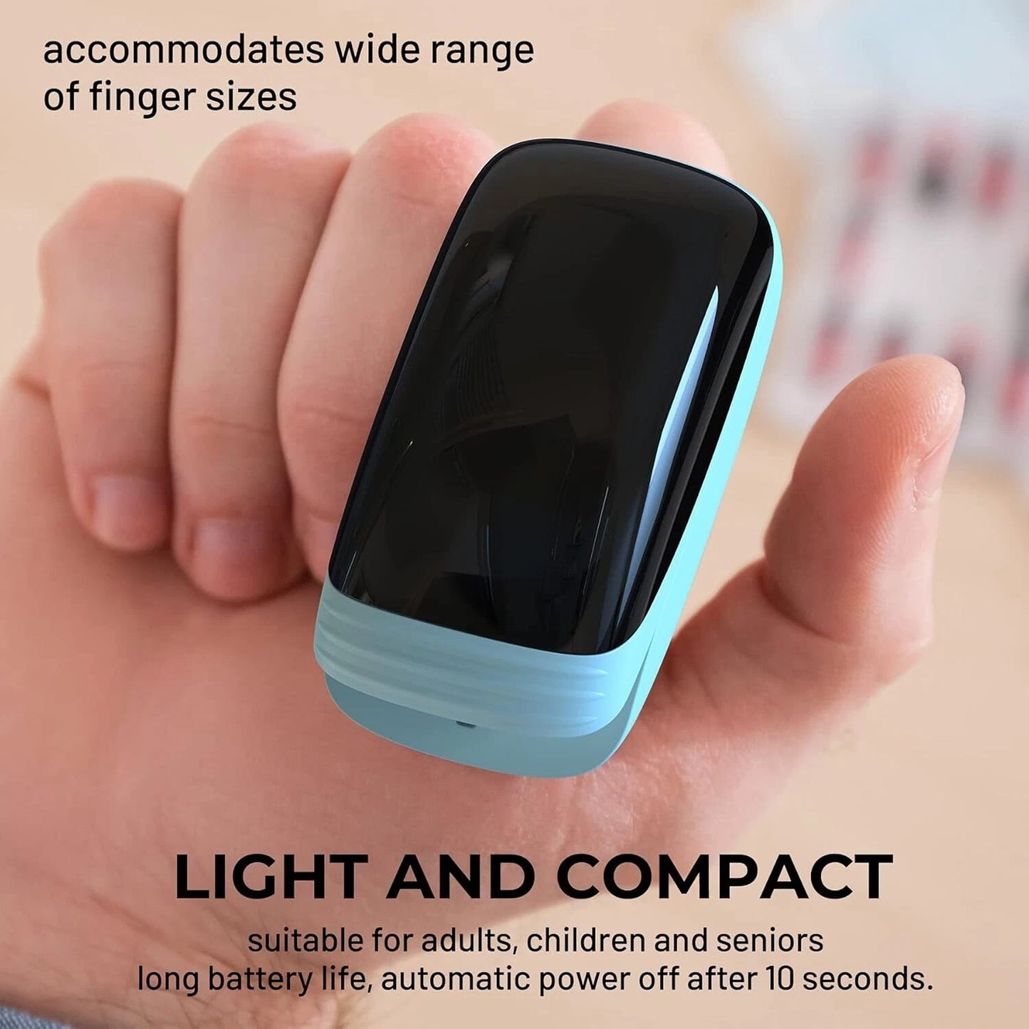 USB Rechargeable Finger Pulse Oximeter and Heart Rate Monito
