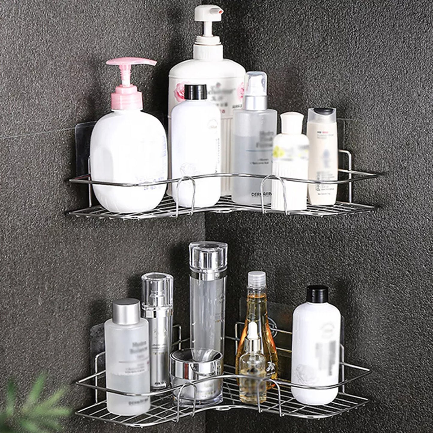 Stainless Steel Corner Shower Caddy Shelf Rack Organizer