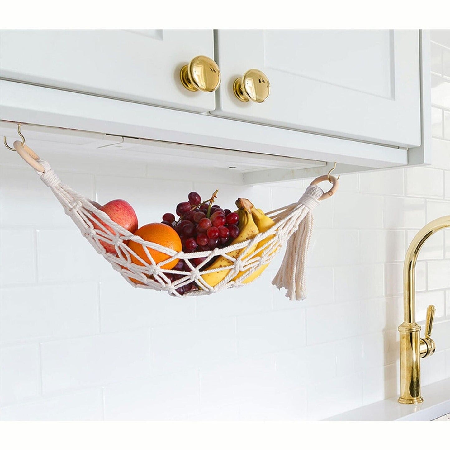 Hanging Basket 2 Styles Fruit Hammock Storage