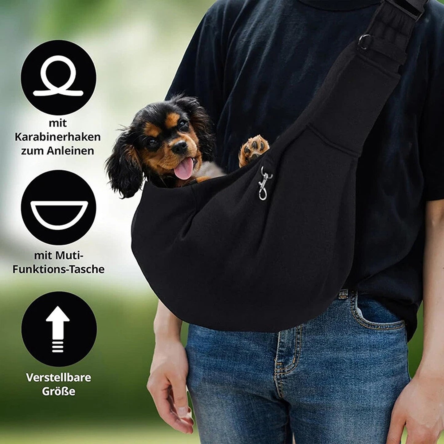 Pet Carrier Sling Bag for Dogs and Cats Travel Shoulder Backpack