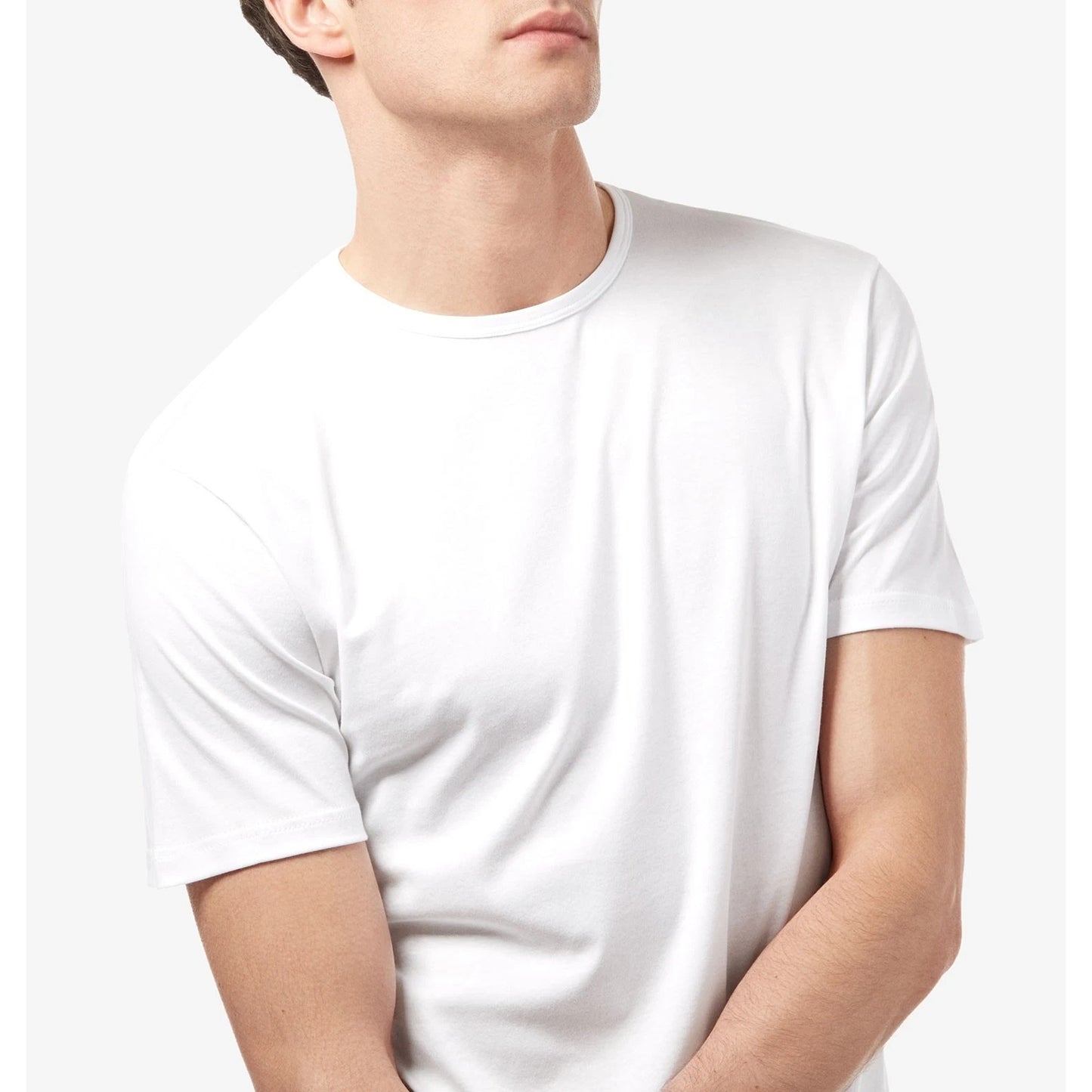 Grey Mens Heavy Cotton Plain Blank T Shirt Basic Tee