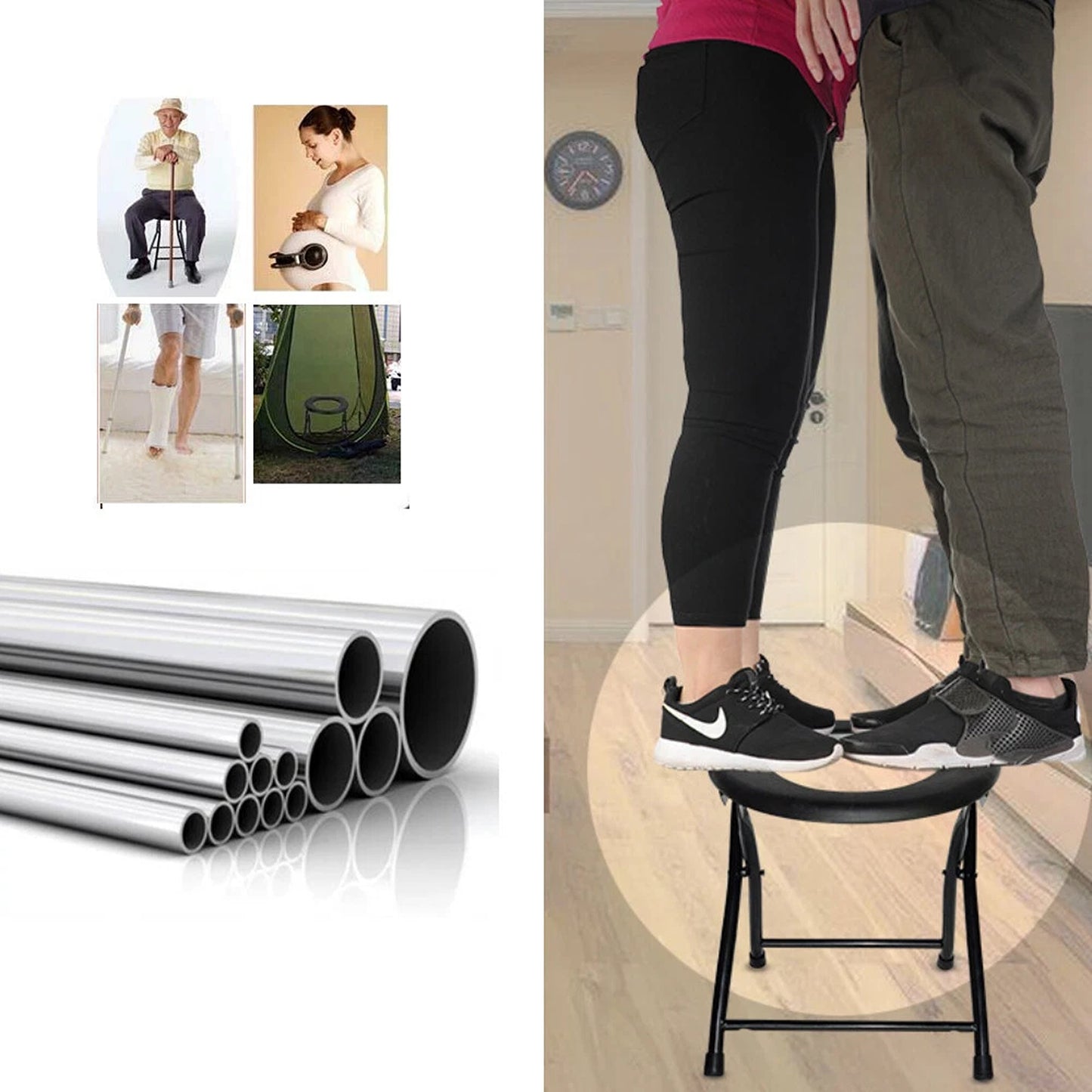 Portable Folding Toilet Outdoor Camping Travel