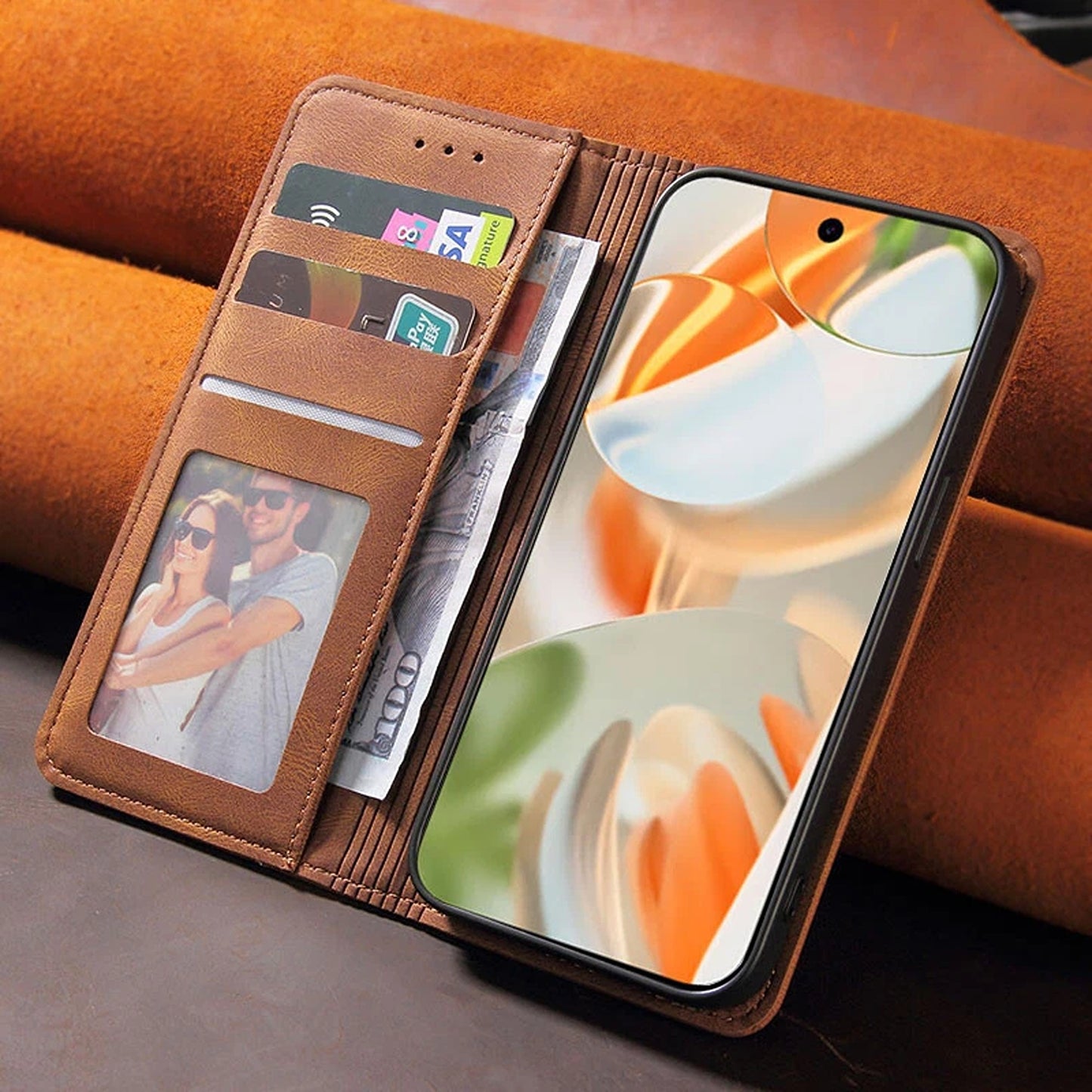 Wallet Leather Case Cover For Google Pixel 7