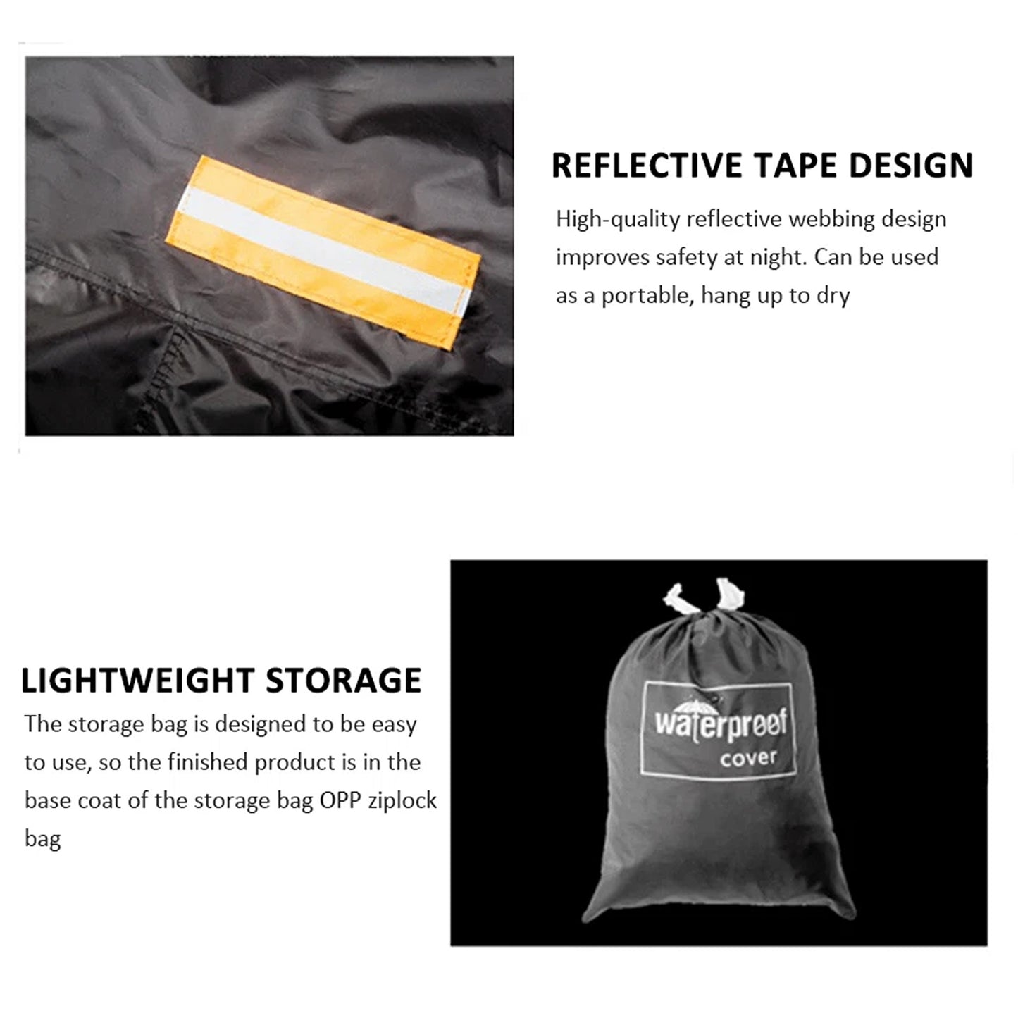 Durable Waterproof Bike Cover for One Bicycle Outdoor Use