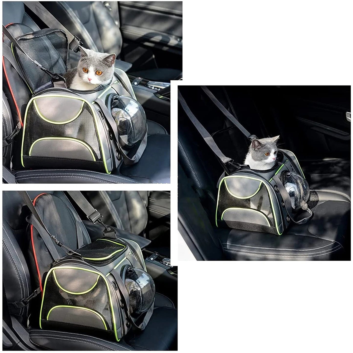 Cat and Dog Carrier Travel Bag with Breathable Mesh and Shoulder Strap
