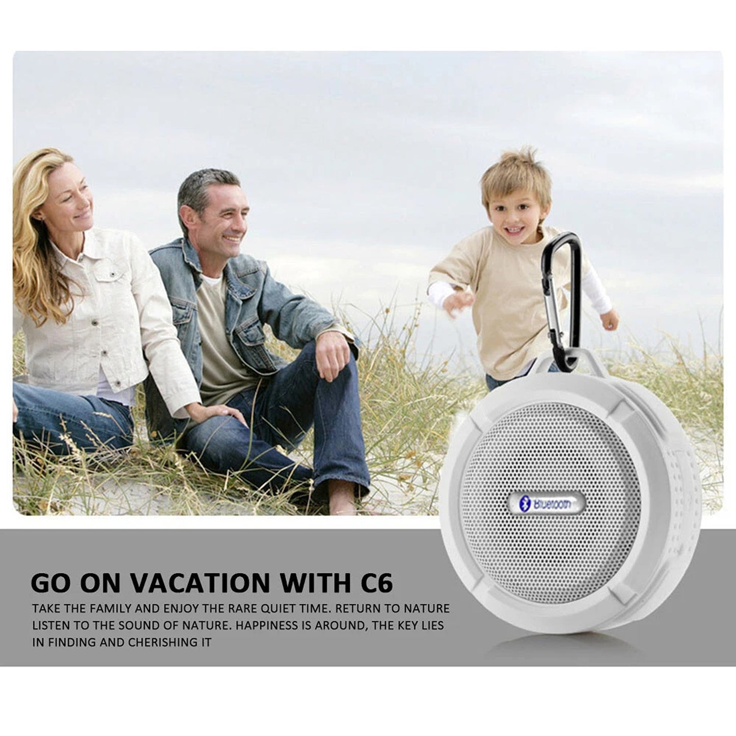 Portable Bluetooth Shower Speaker Waterproof Wireless for Car