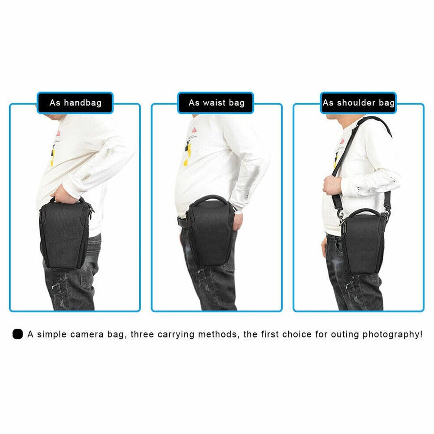 Waterproof Camera Shoulder Bag Case For Nikon CoolPix P1000 P900 P950