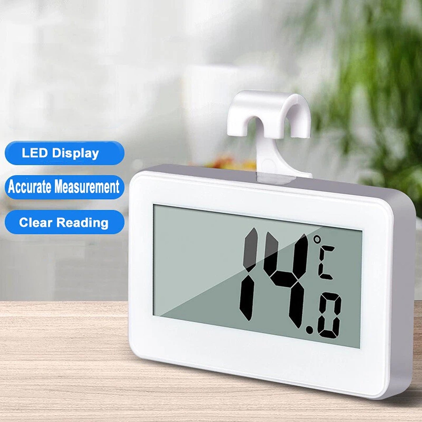 Digital Kitchen Thermometer Waterproof with Hook and Magnet