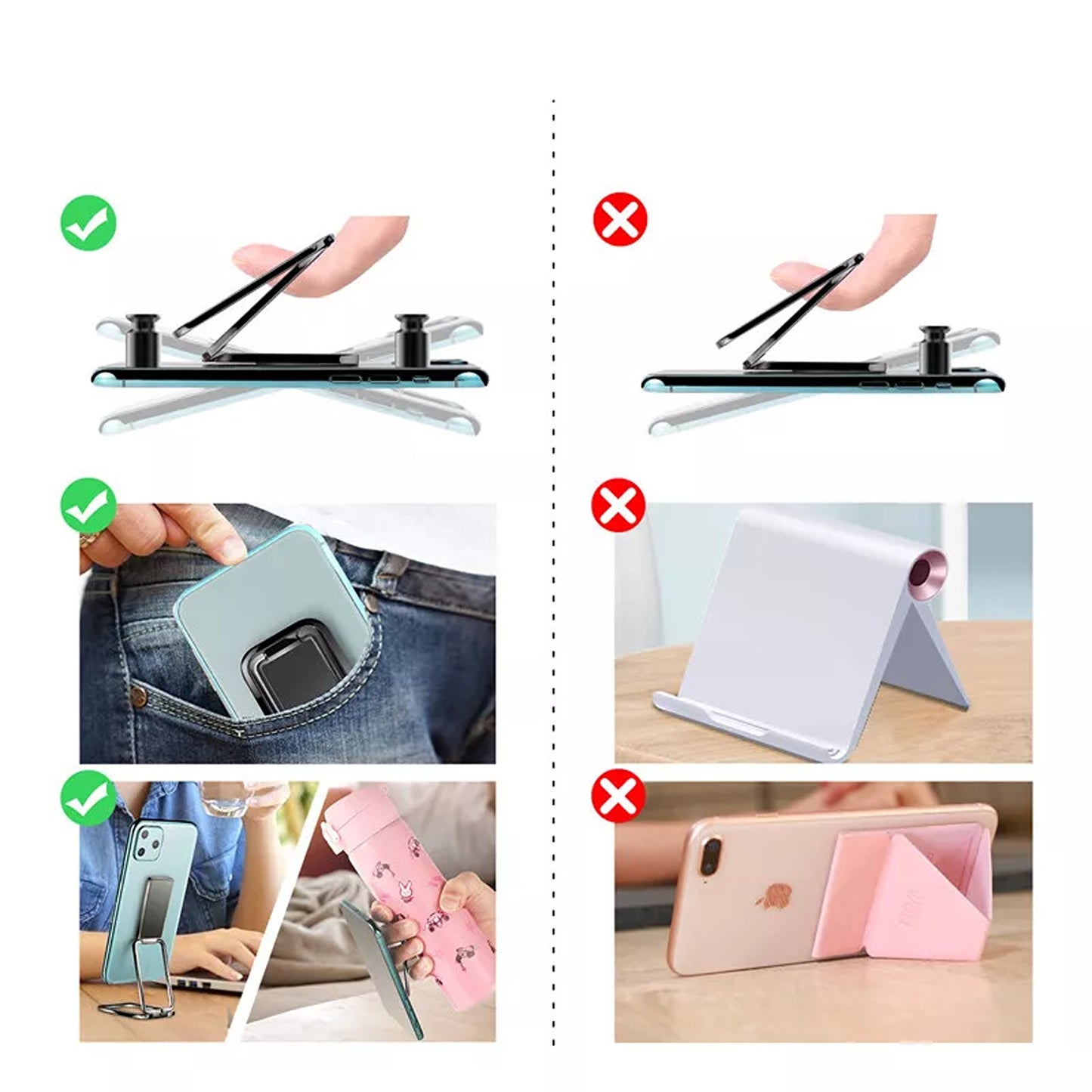 Magnetic Phone Ring Holder and Car Mount Universal for iPhone iPad and Android