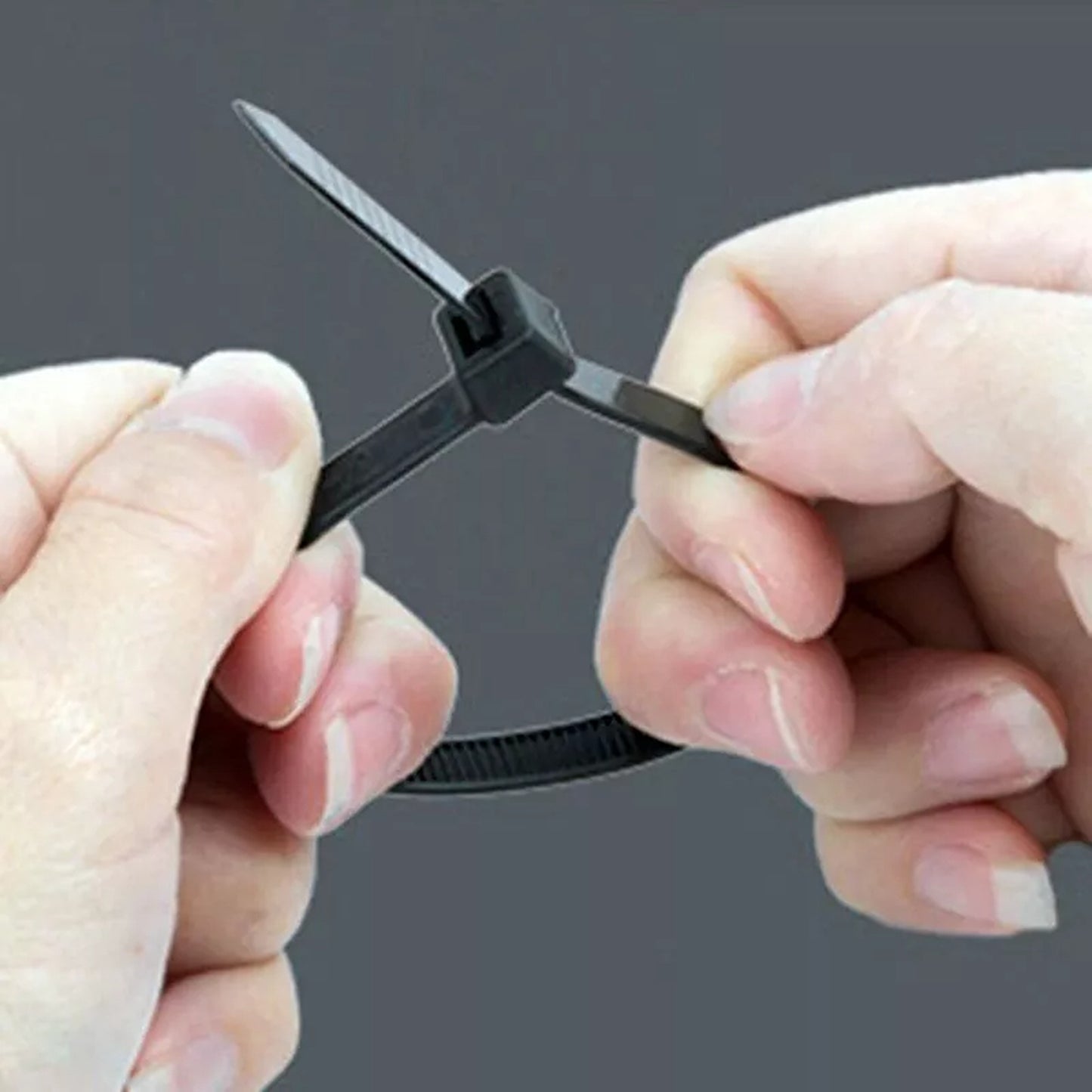 Black Nylon Cable Ties UV Stabilized 100pcs
