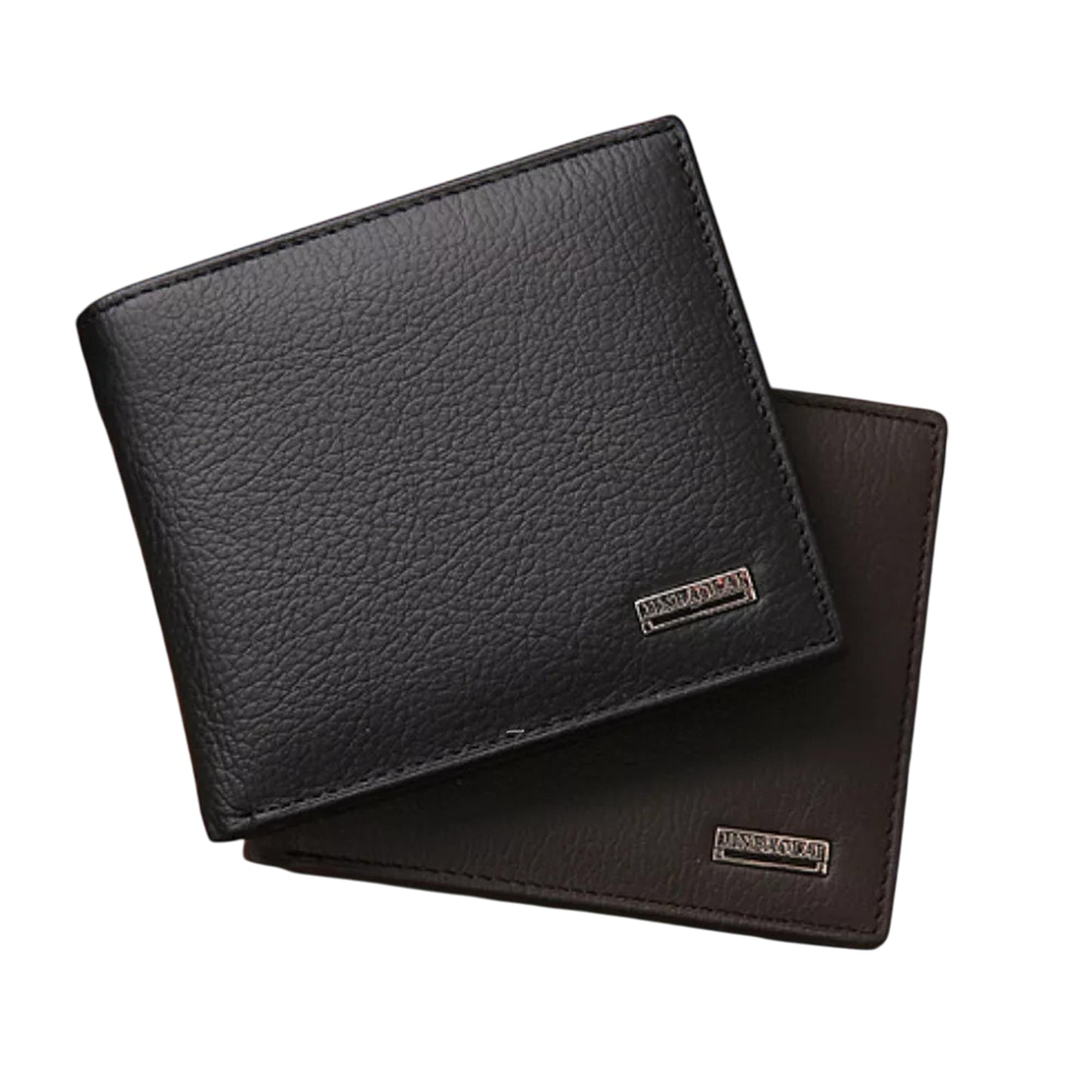 Mens Genuine Leather Wallet with Coin Pocket and Multiple Card Slots