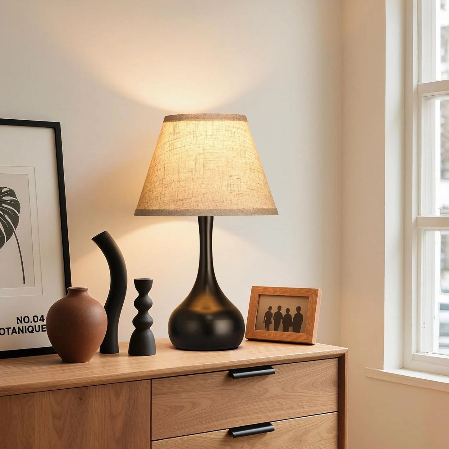 Touch Bedside Table Lamp with Three Way Dimmable Lighting