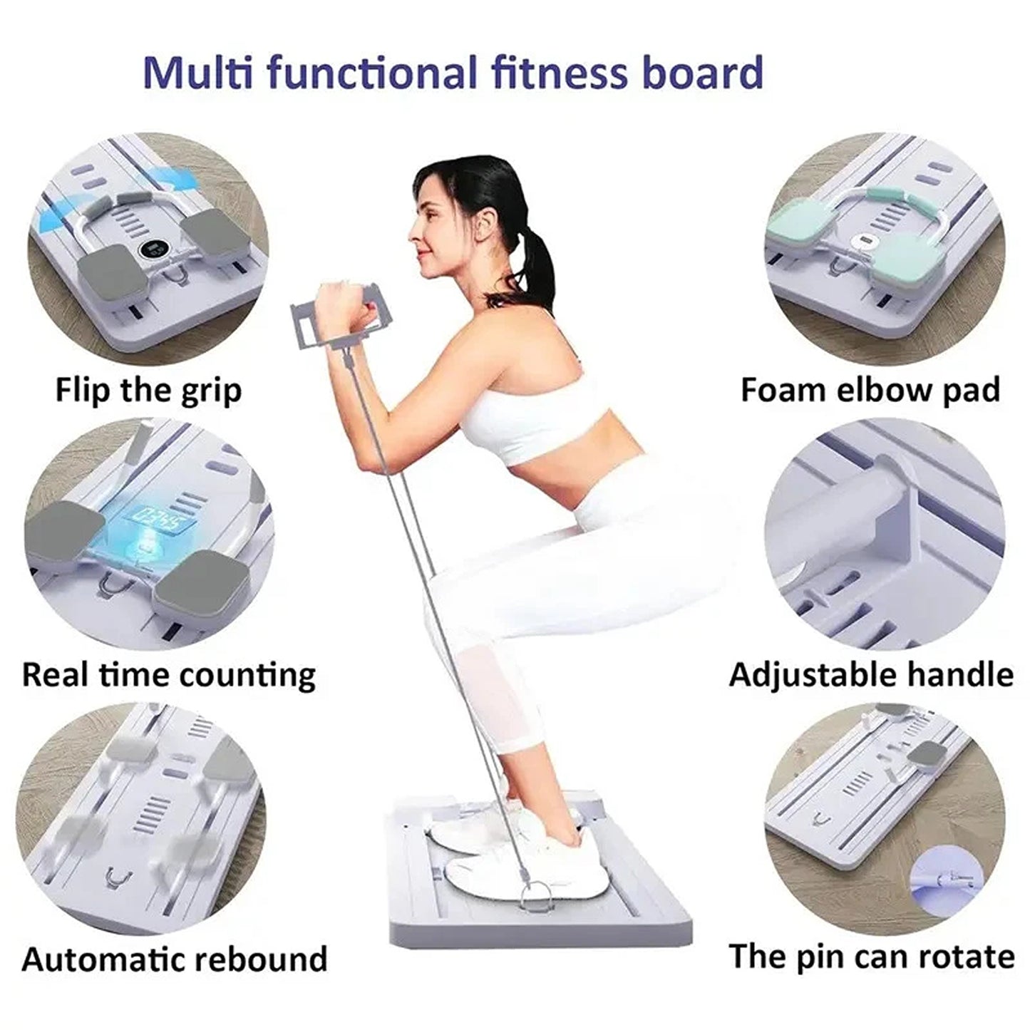 8-in-1 Multifunctional Abdominal Pilates Slide Board for Home Gym