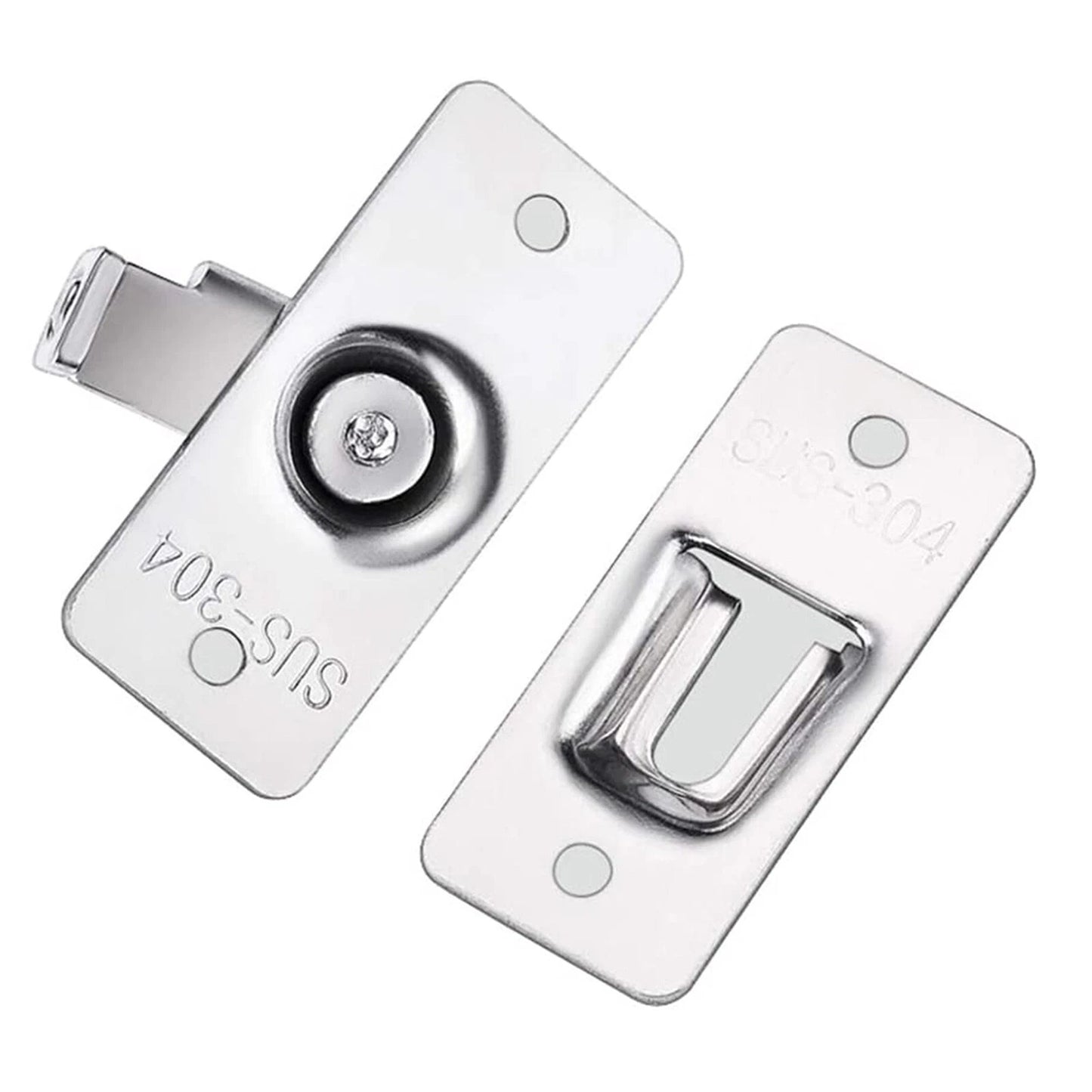 90 Degree Stainless Steel Sliding Door Lock with Latch