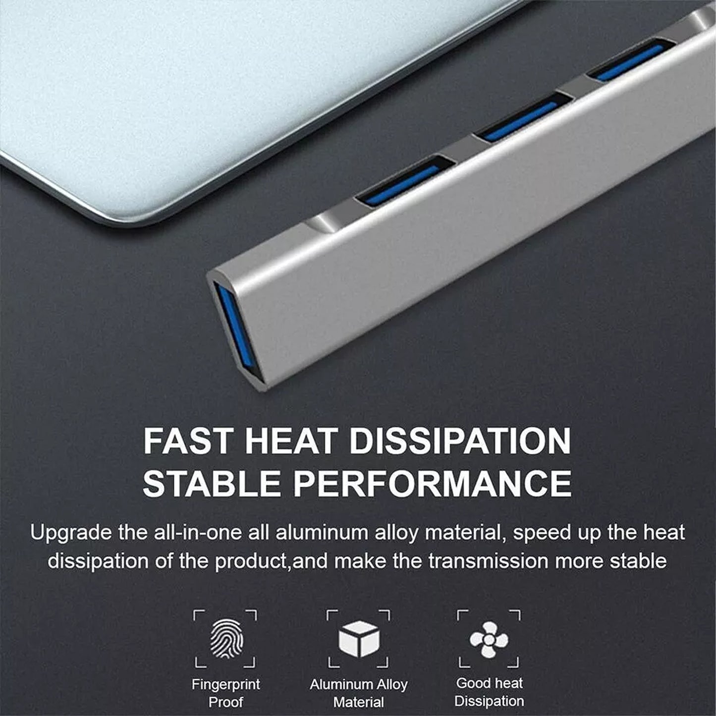 4 in 1 Multi Port Adapter with USB and Type C for MacBook and iPad