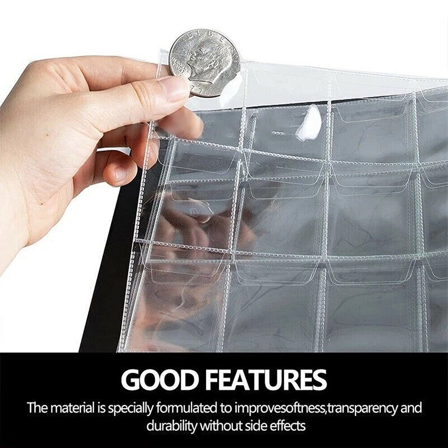 Coin Holder Album with 480 Pockets for Penny Collection
