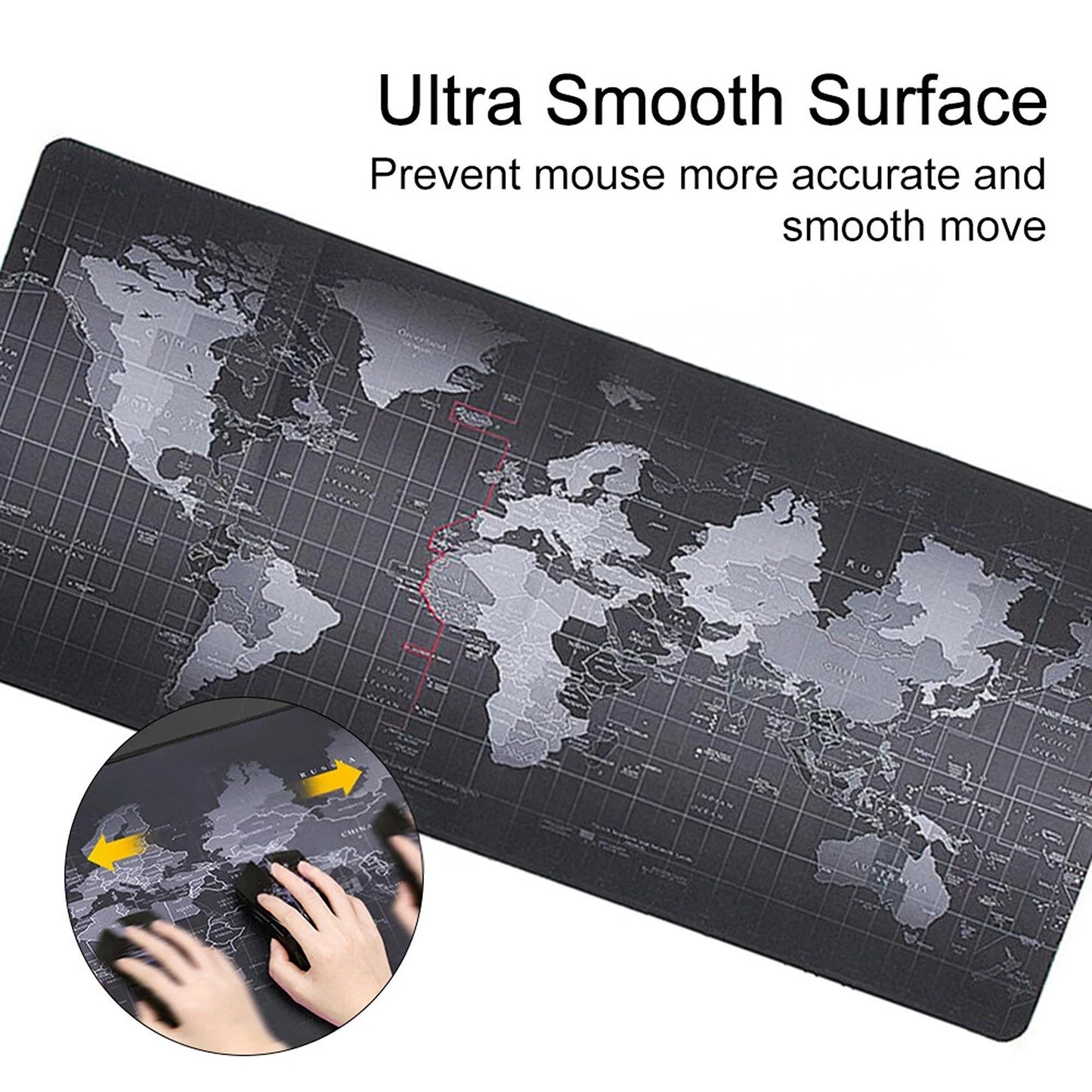 Extra Large Gaming Mouse Pad Desk Mat Anti Slip Rubber Mousepad Black