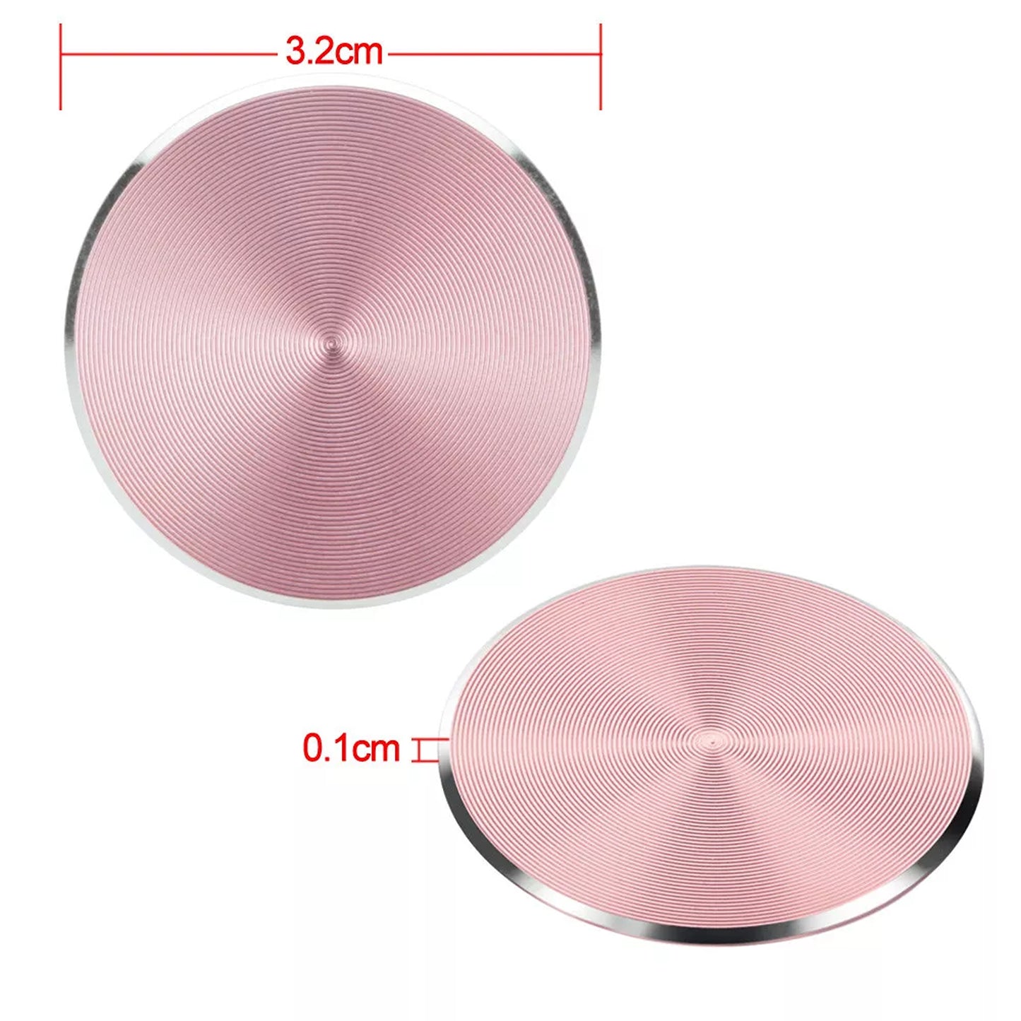 Magnetic Car Phone Holder Metal Plate Mount Stand for Magnet-Compatible Phones