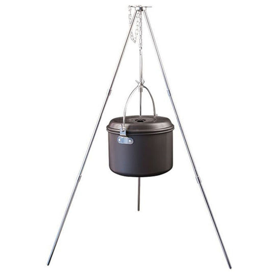 Cast Iron Campfire Cooking Tripod Outdoor Camping Pot Grill