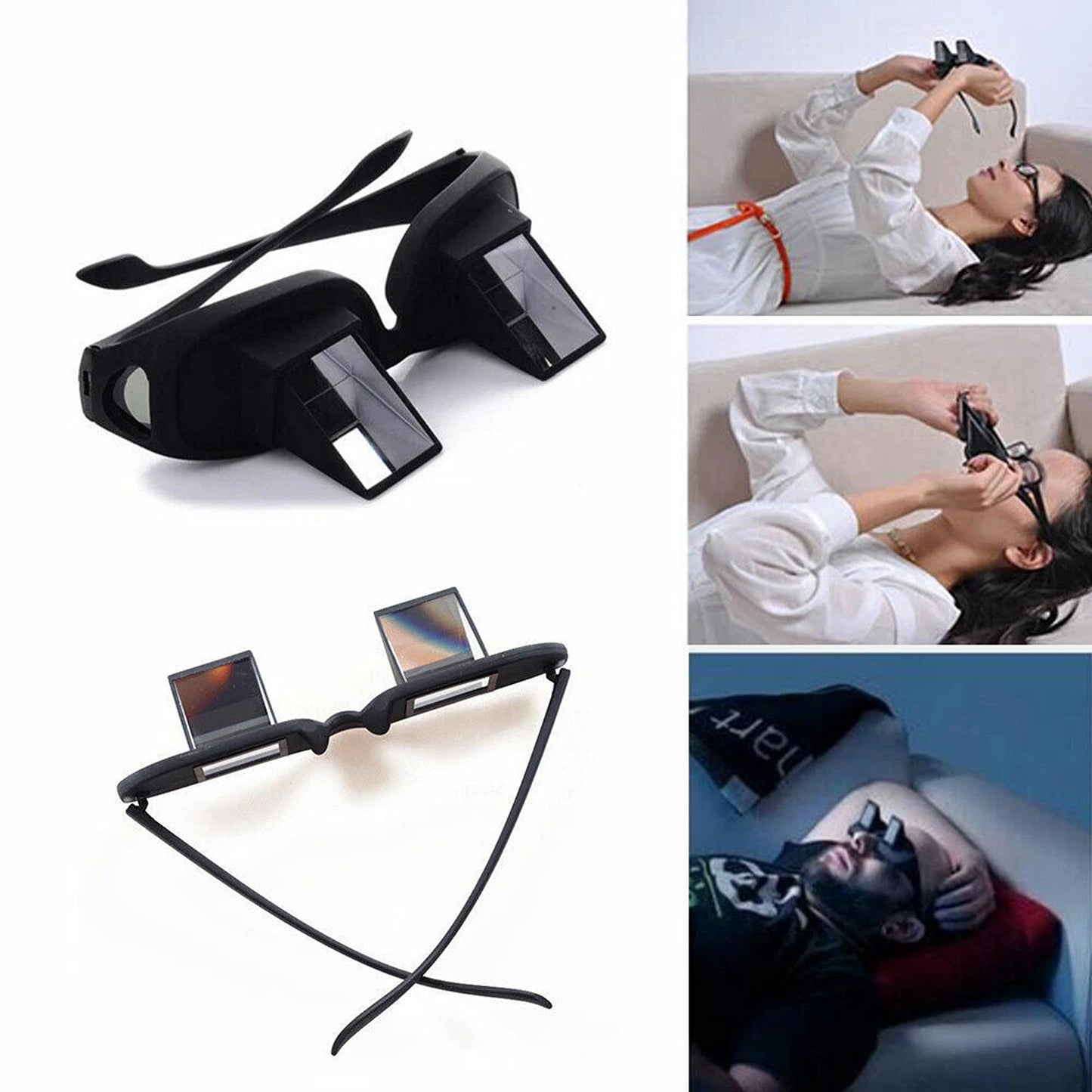 Lazy Glasses 90 Degree Bed Reading Prism Glasses