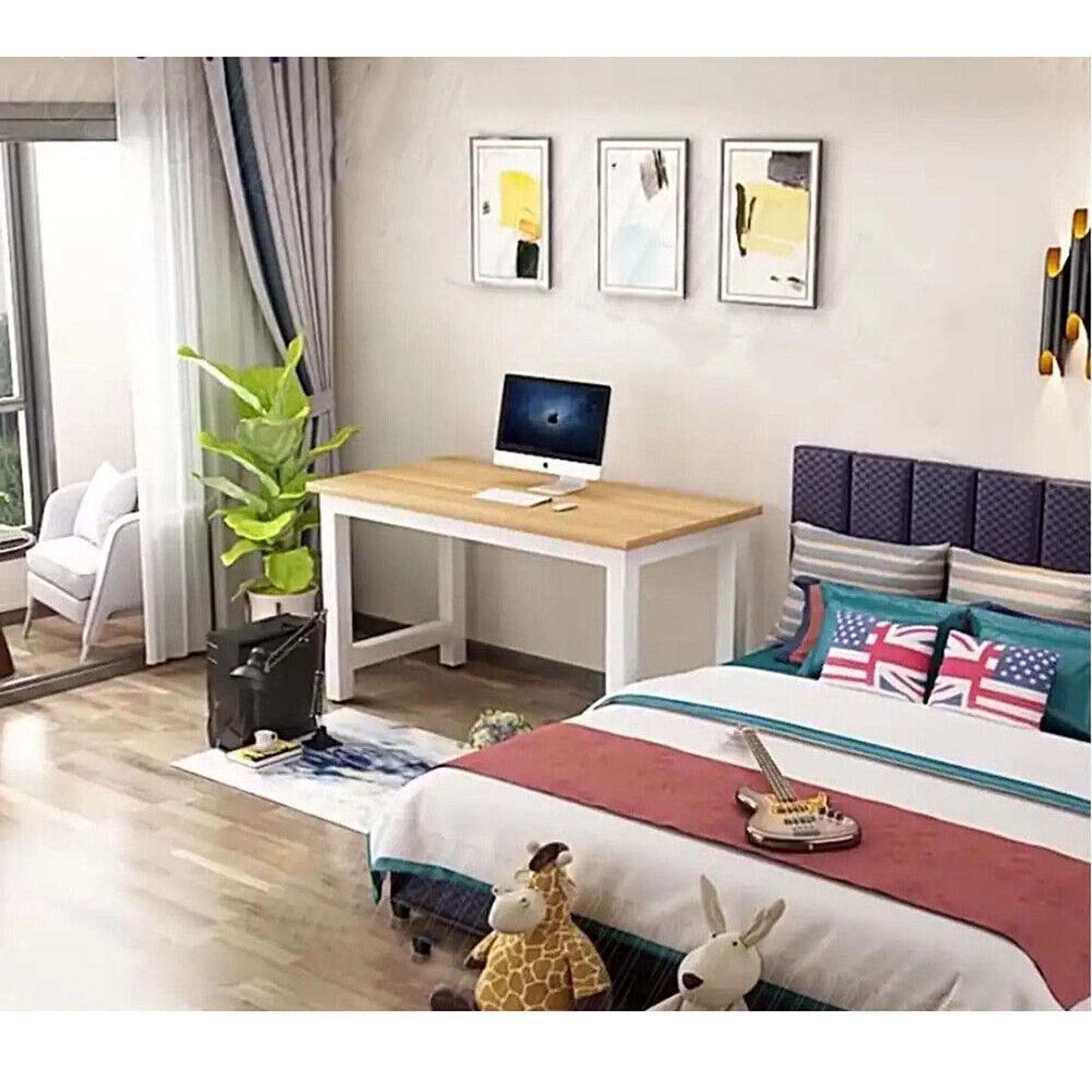 Computer Desk Workstation Study Table with Storage For Home Office