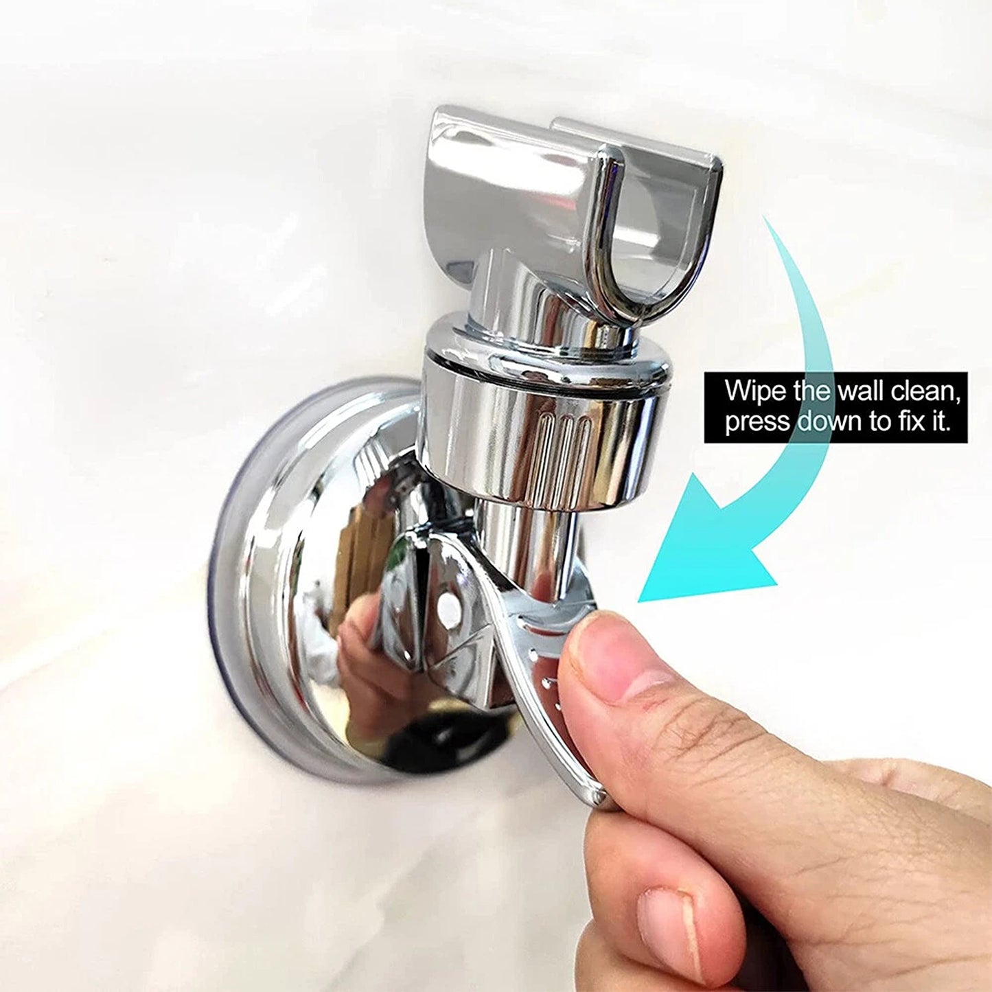 Adjustable Shower Head Holder Wall Mount Suction Bracket