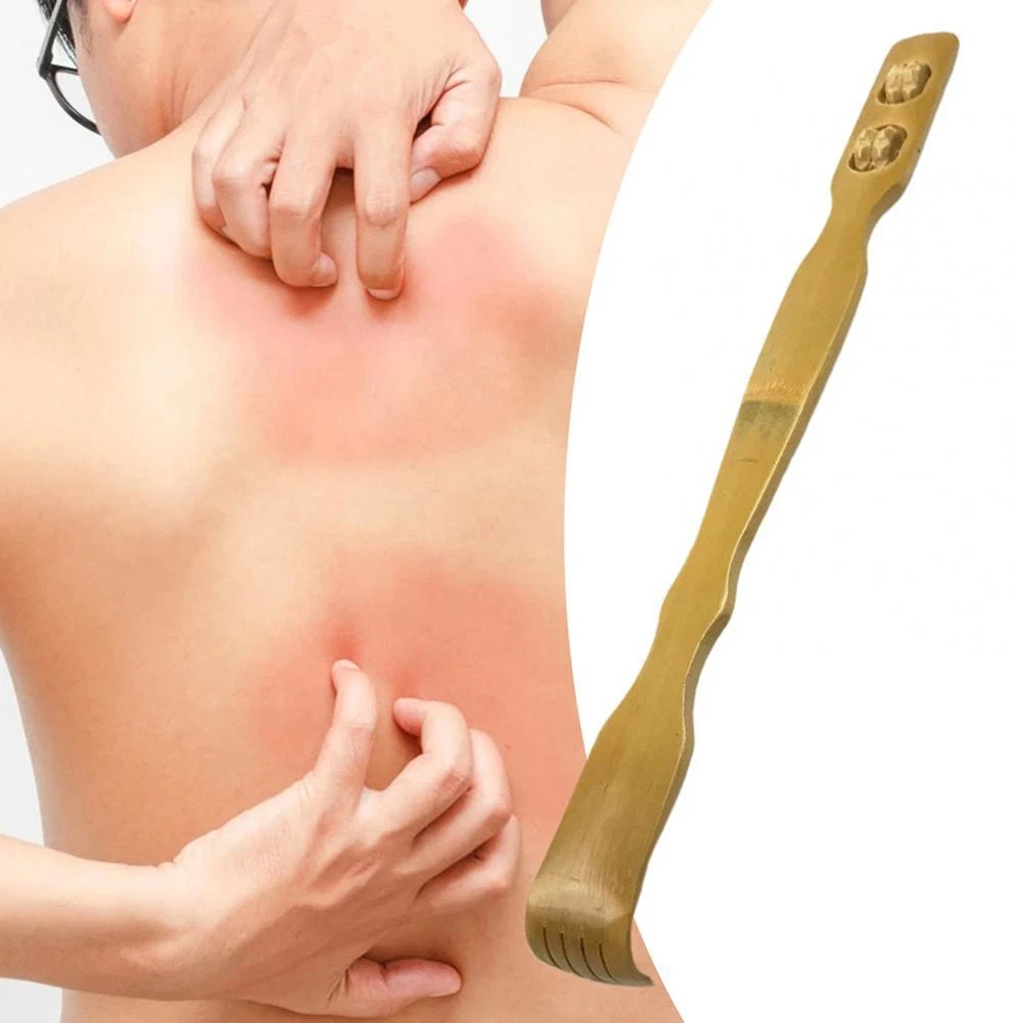 2pcs Wooden Back Scratcher with Long Handle for Body Massage