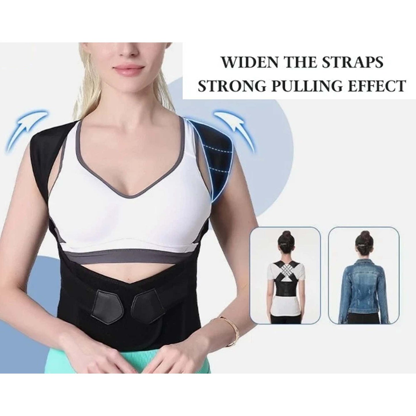 Adjustable Posture Corrector with Lumbar Support